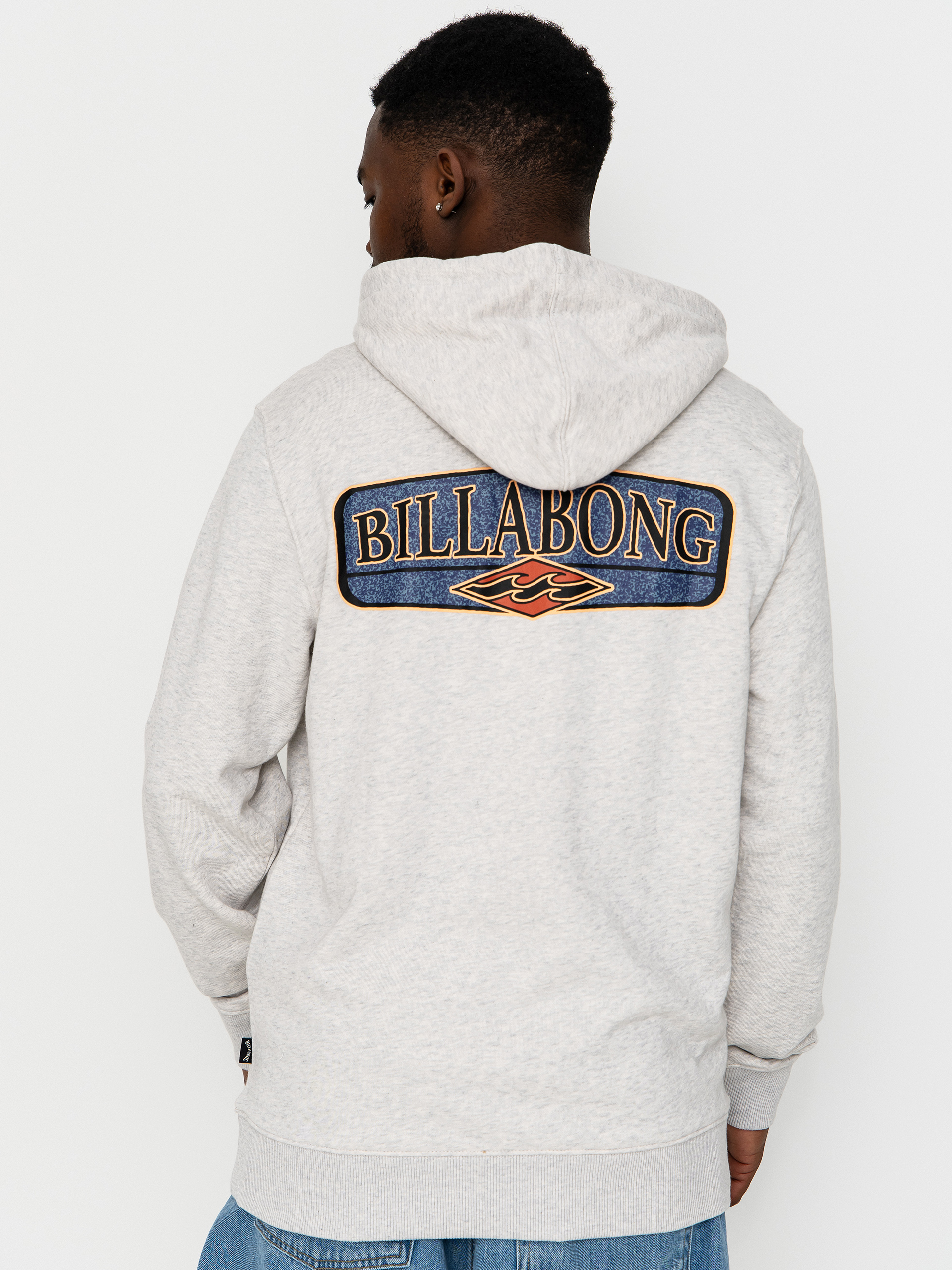 Суитшърт с качулка Billabong Foundation HD (light grey heather)