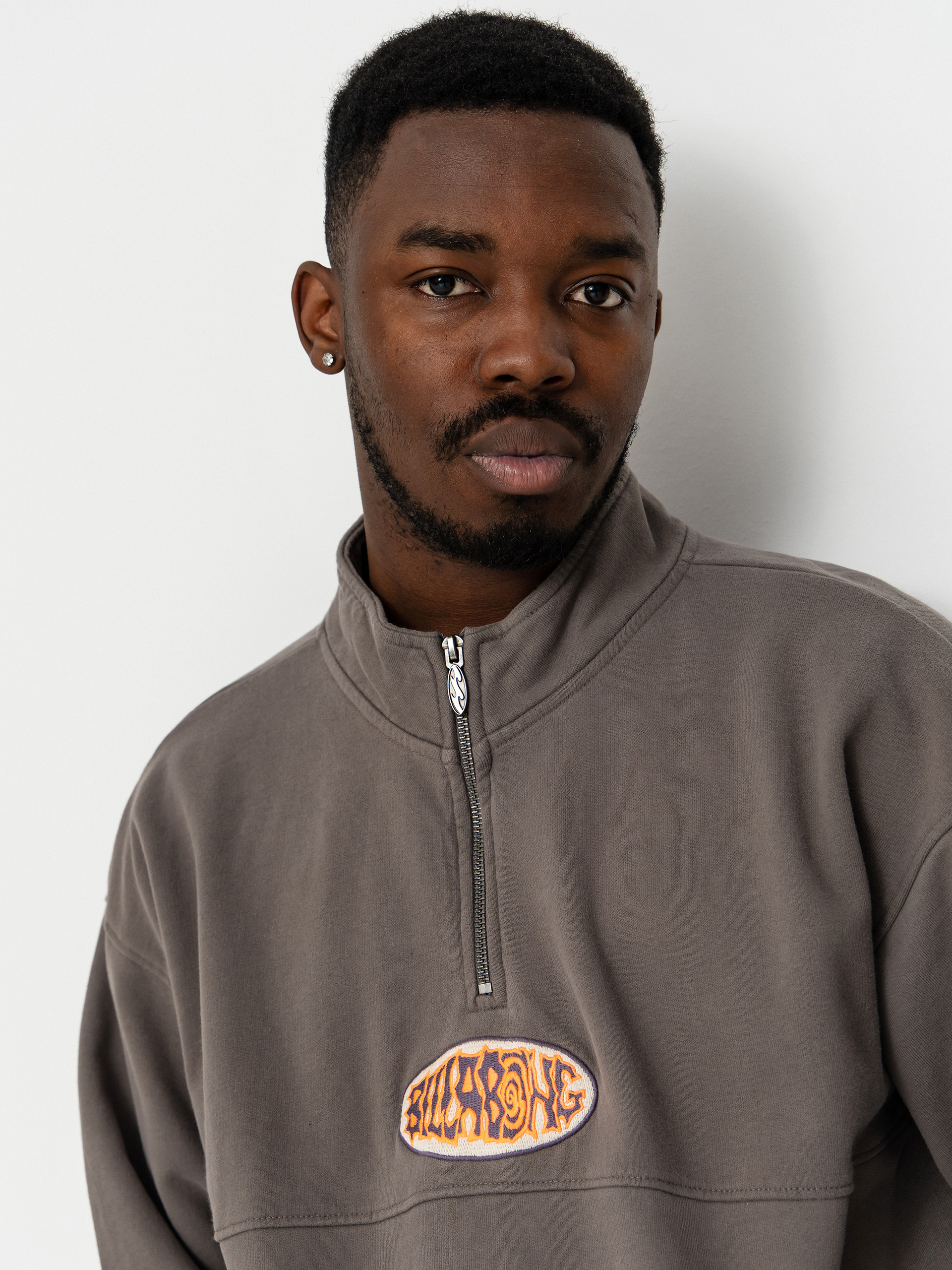 Суитшърт Billabong Core Lord Half Zip (pewter)