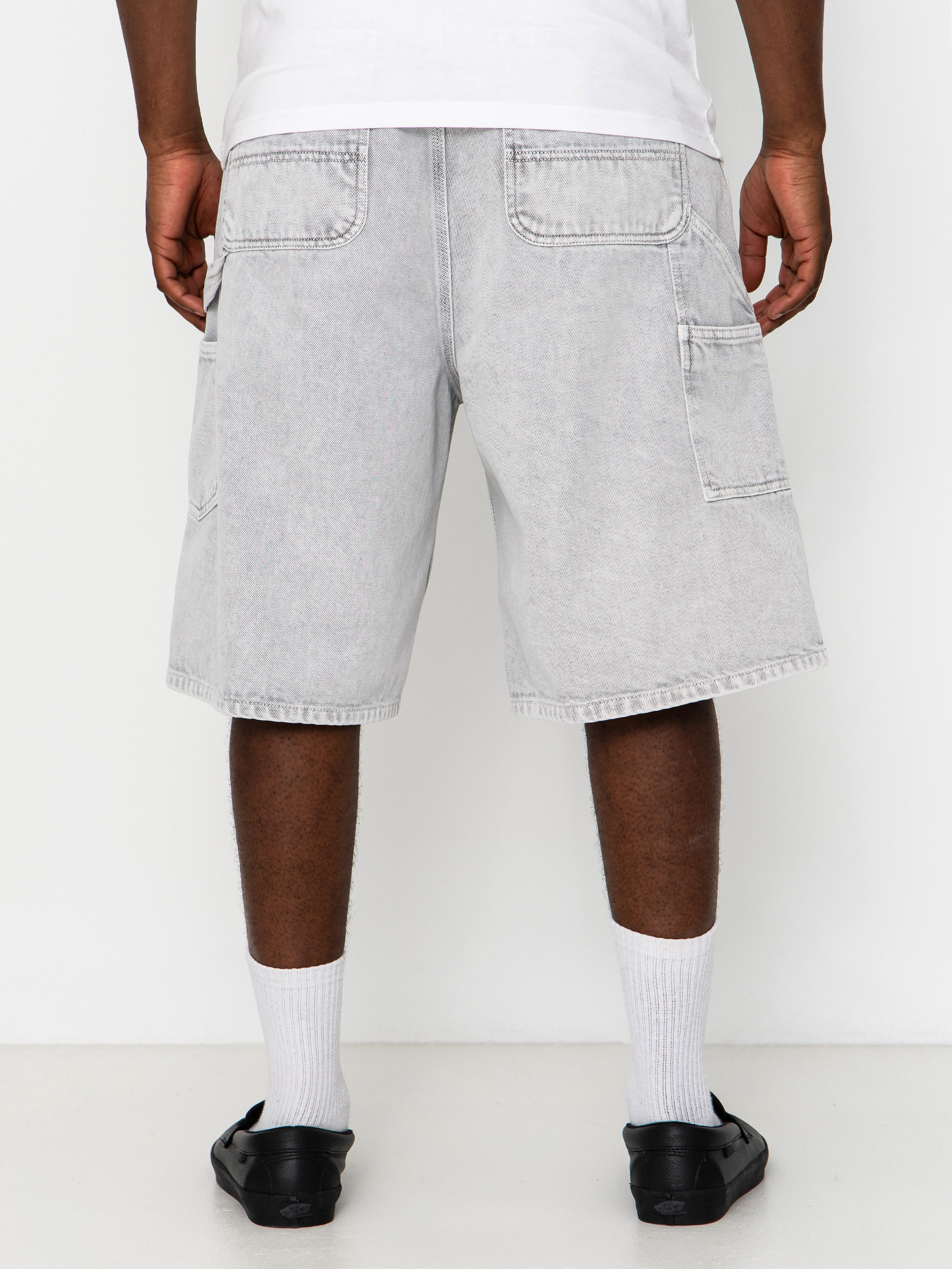Къси панталони Carhartt WIP OG Single Knee (black chalk wash)