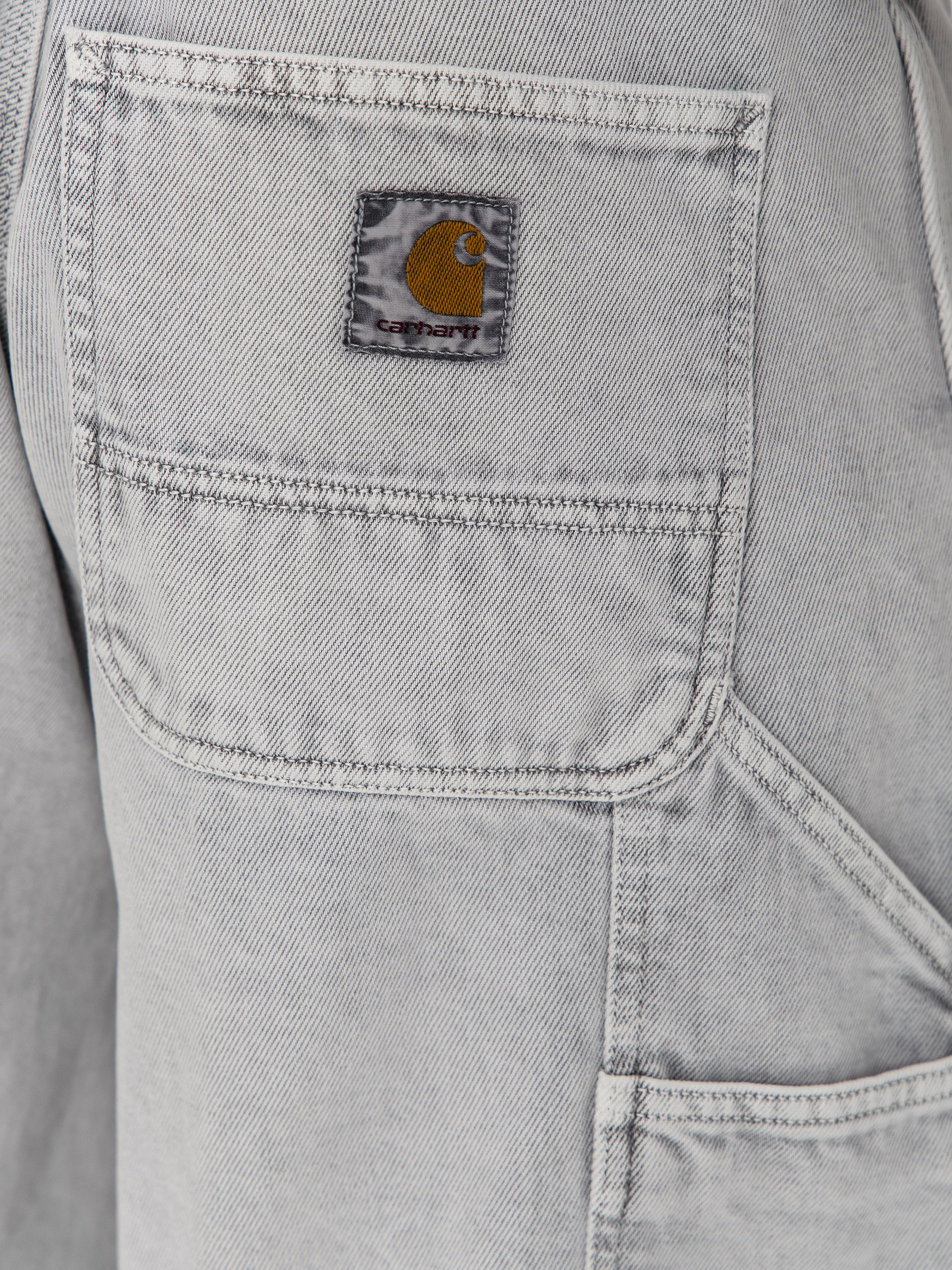 Къси панталони Carhartt WIP OG Single Knee (black chalk wash)