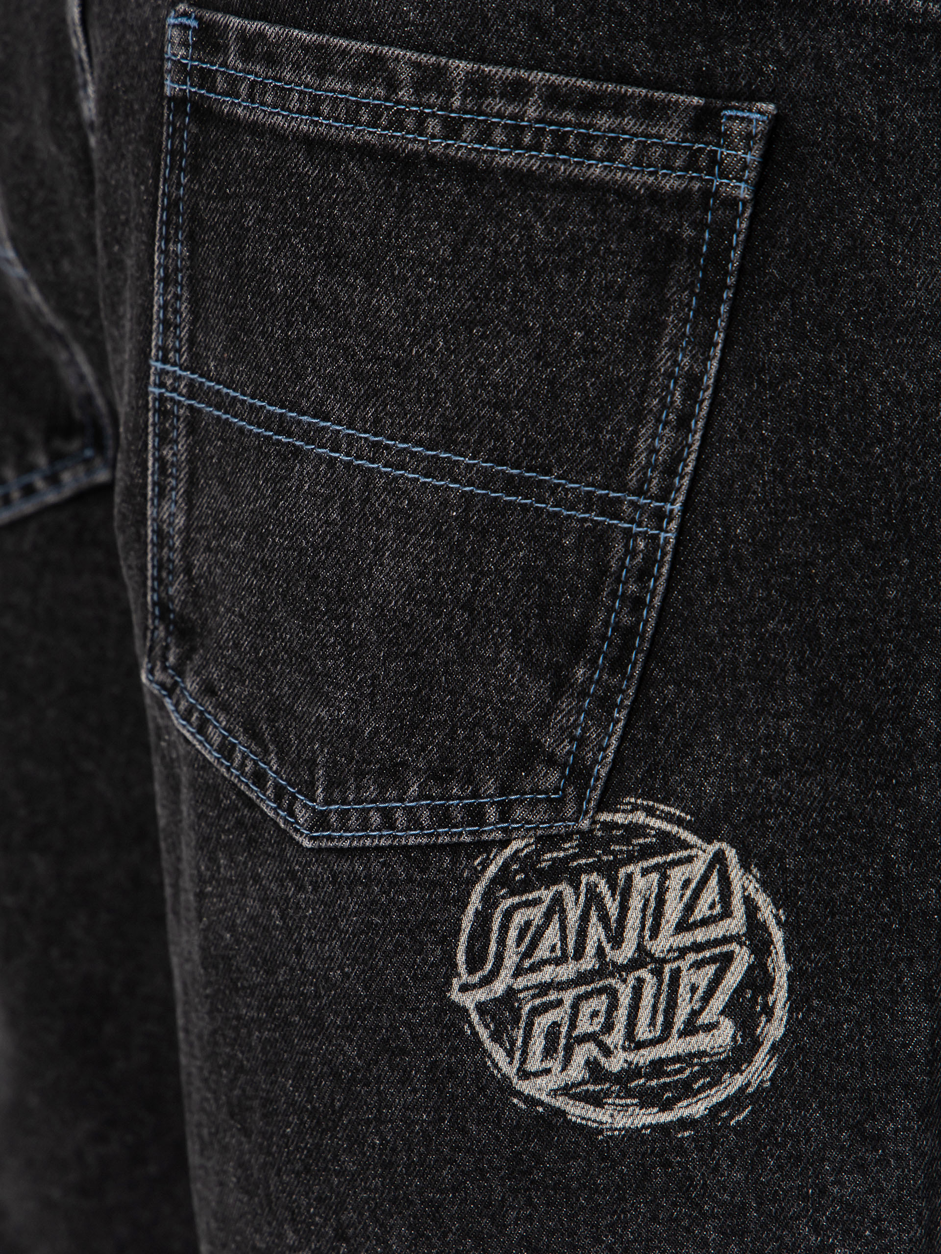 Къси панталони Santa Cruz Stamped Big (black)