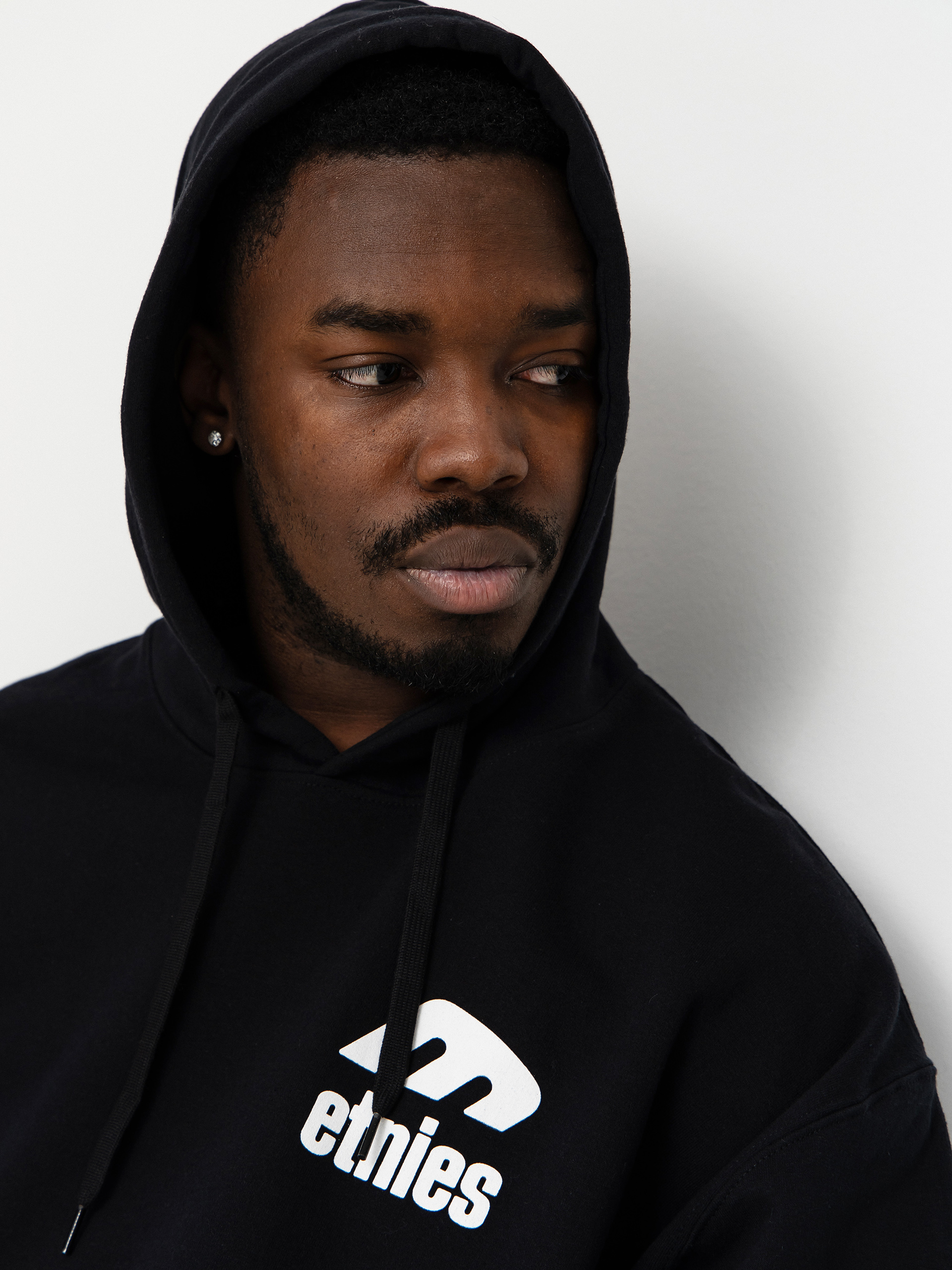 Суитшърт с качулка Etnies Icon E HD (black/white)