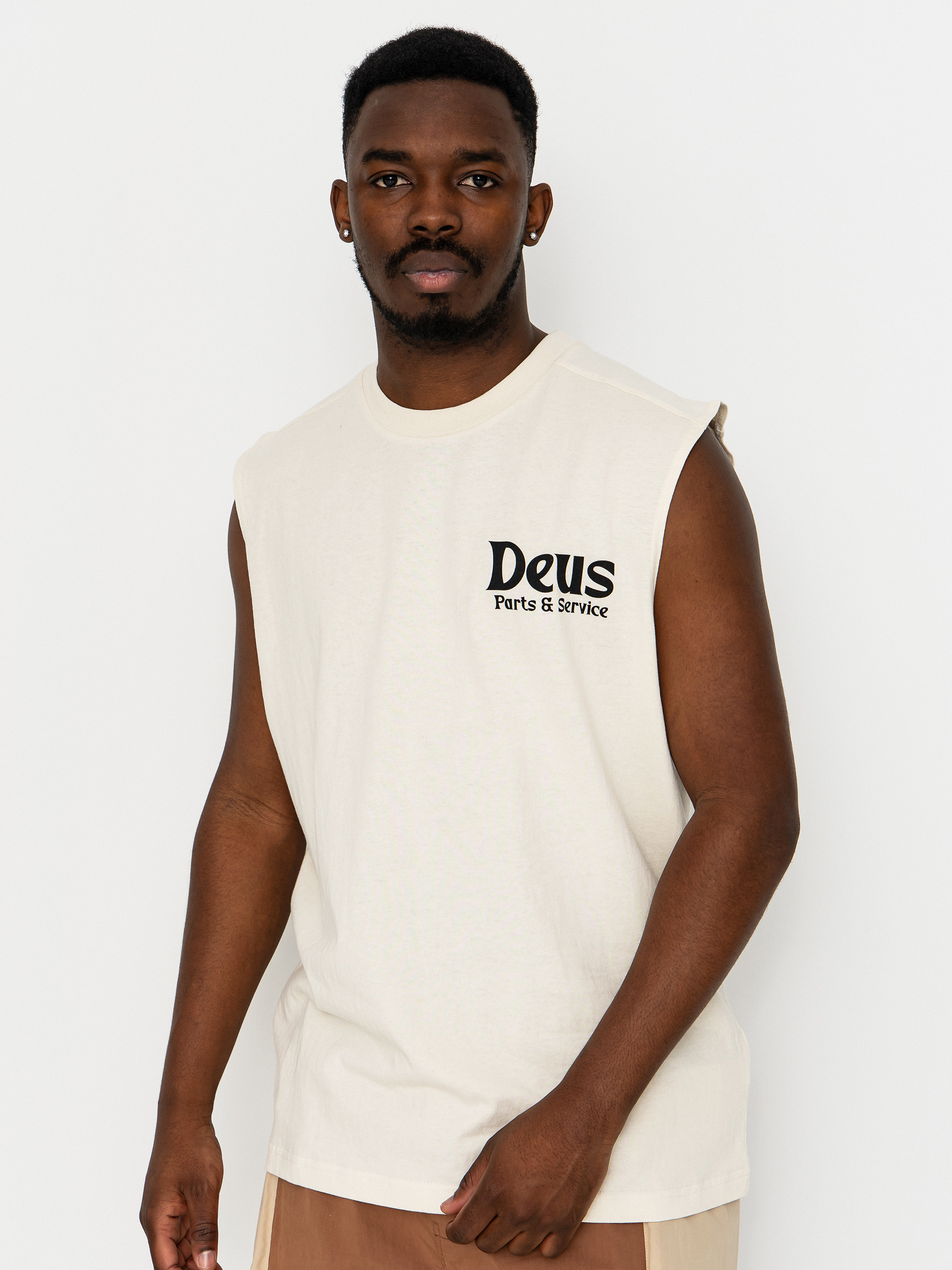 Тениска Deus Ex Machina Knucklebones Muscle (dirty white)