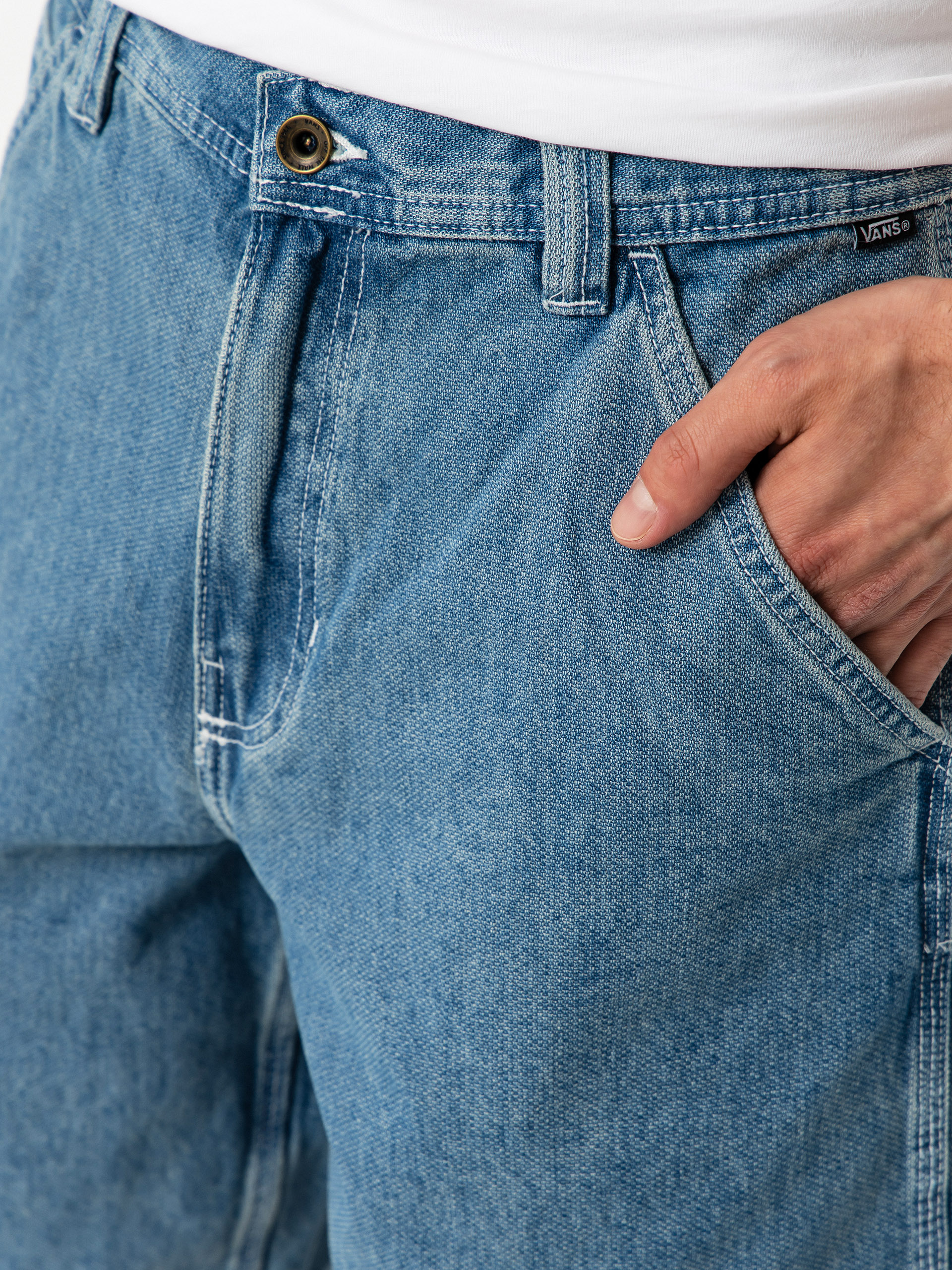Къси панталони Vans Chore Loose Denim (stonewash/blue)