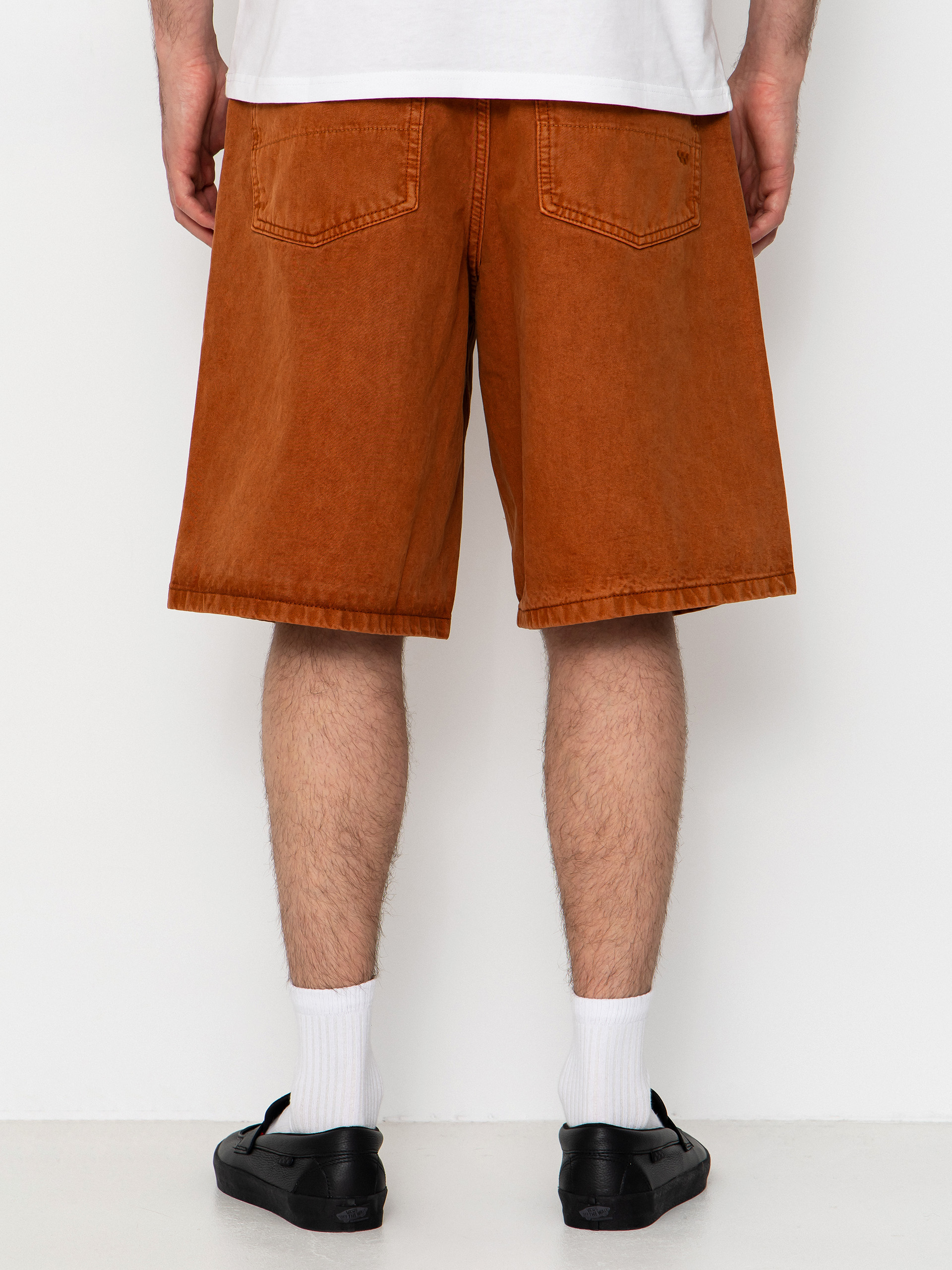 Къси панталони Vans Lx Check 5 Baggy Denim (glazed ginger)
