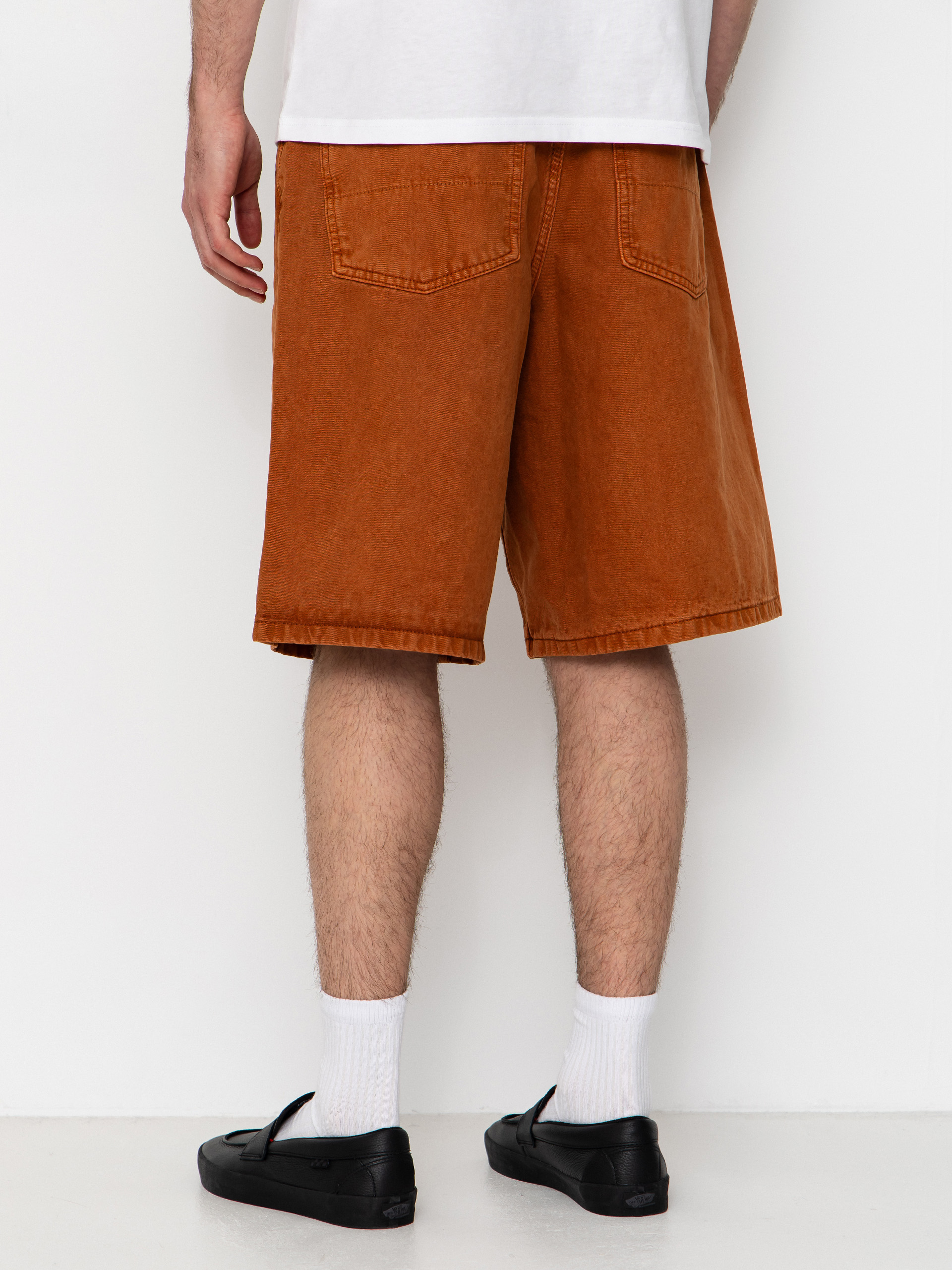 Къси панталони Vans Lx Check 5 Baggy Denim (glazed ginger)
