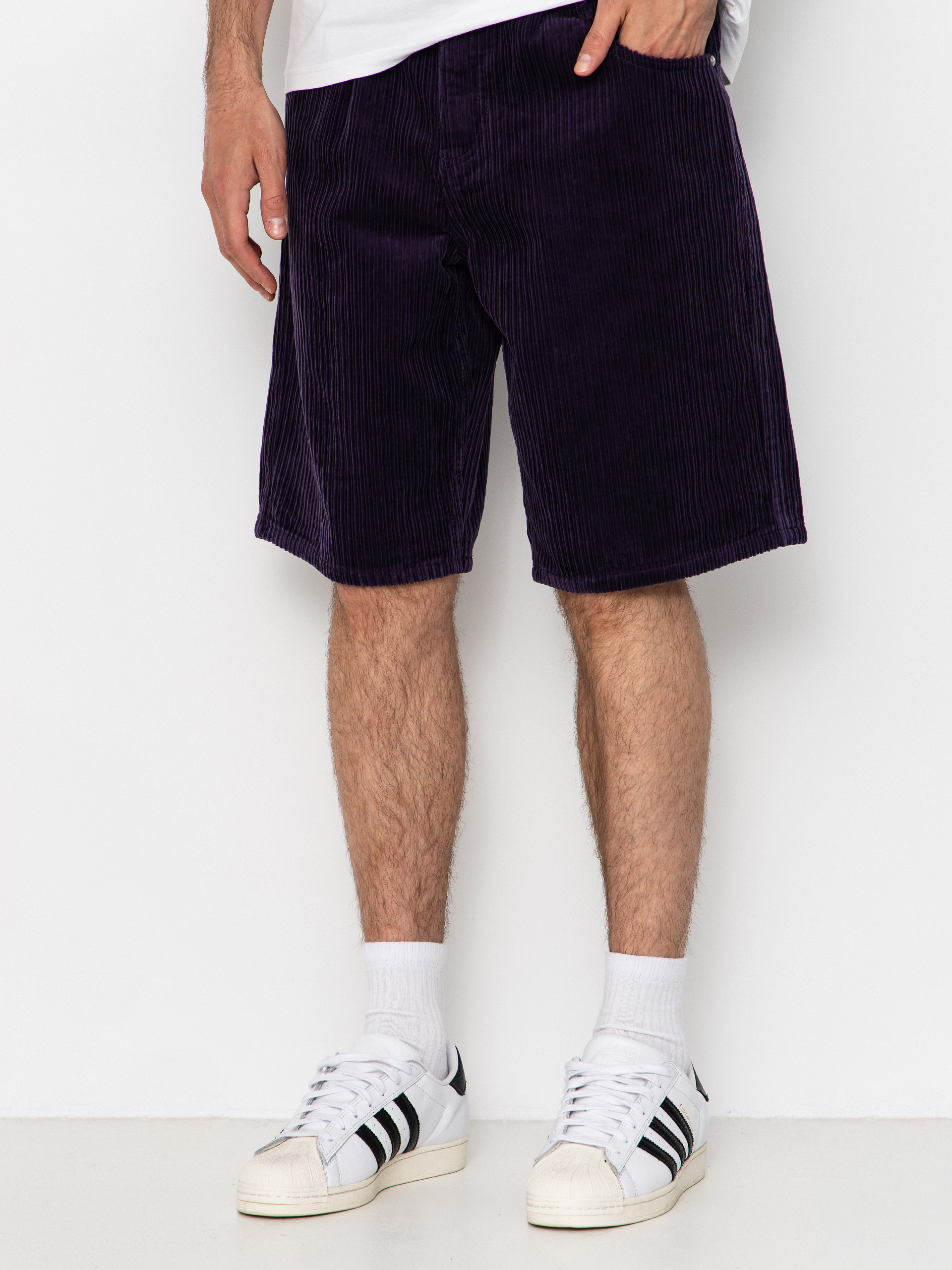 Къси панталони HUF Cromer Corduroy (dark berry)