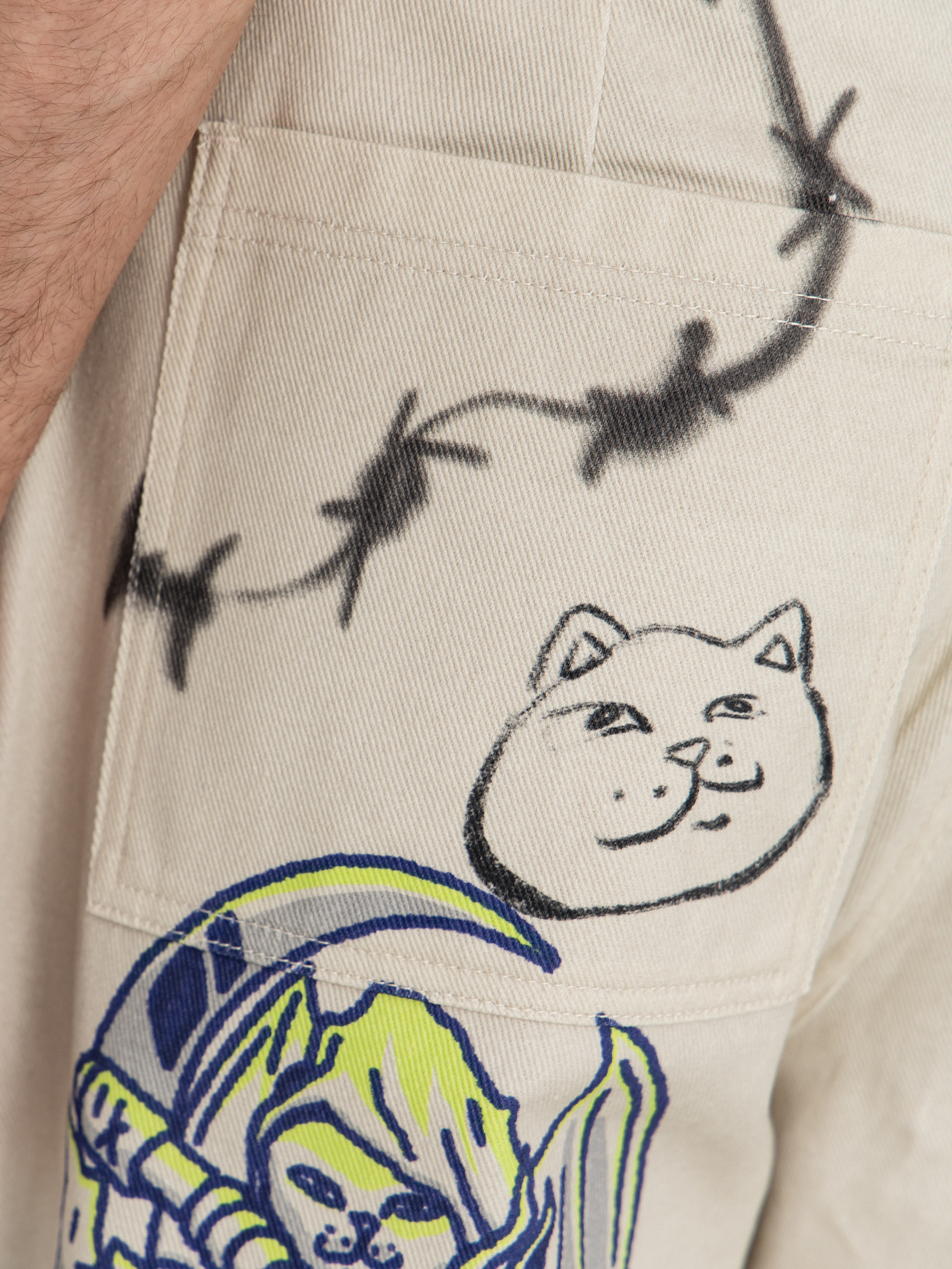 Панталони RipNDip Goosebumps Wide Fit (bone)