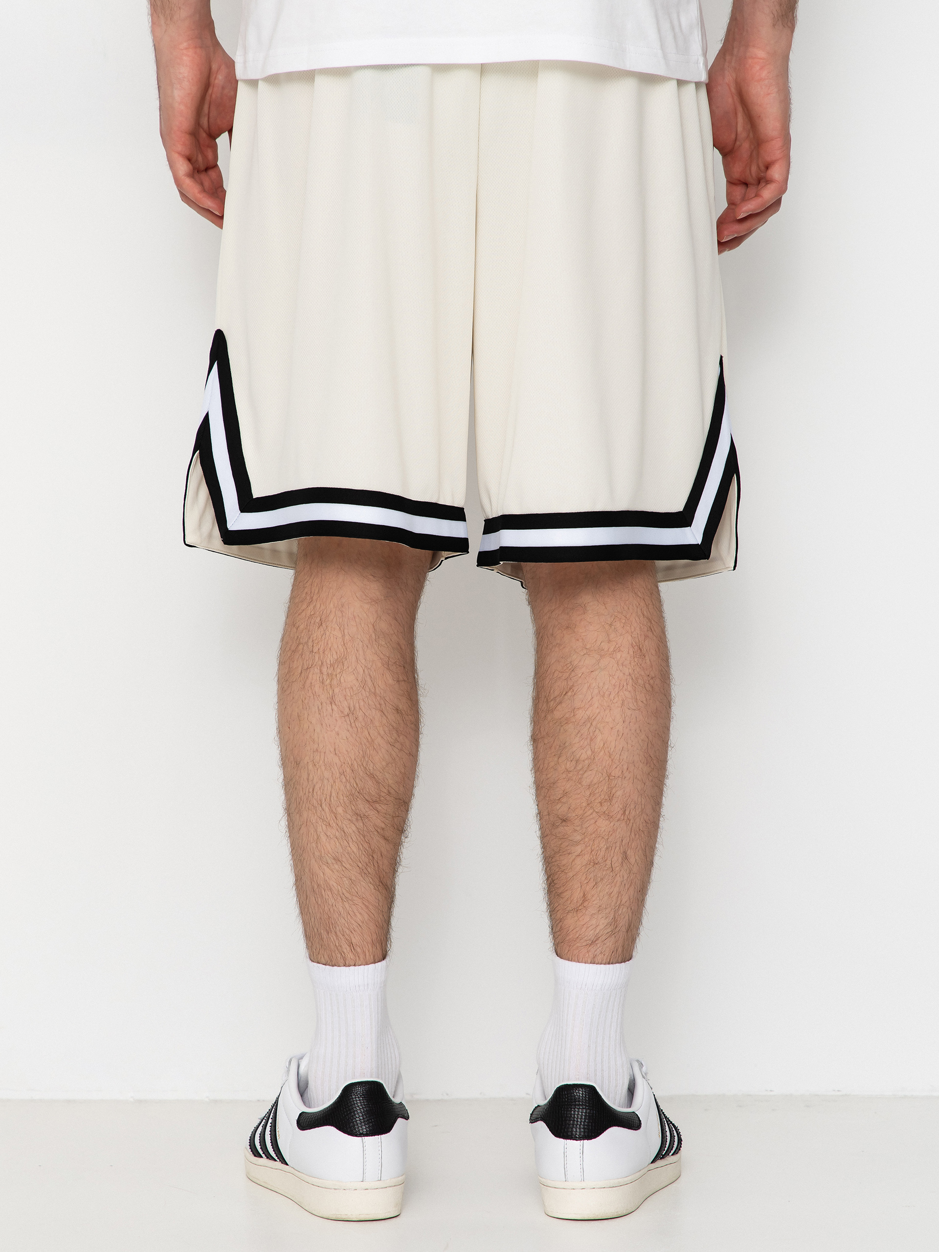 Къси панталони Karl Kani Small Signature Essential Mesh (off white)