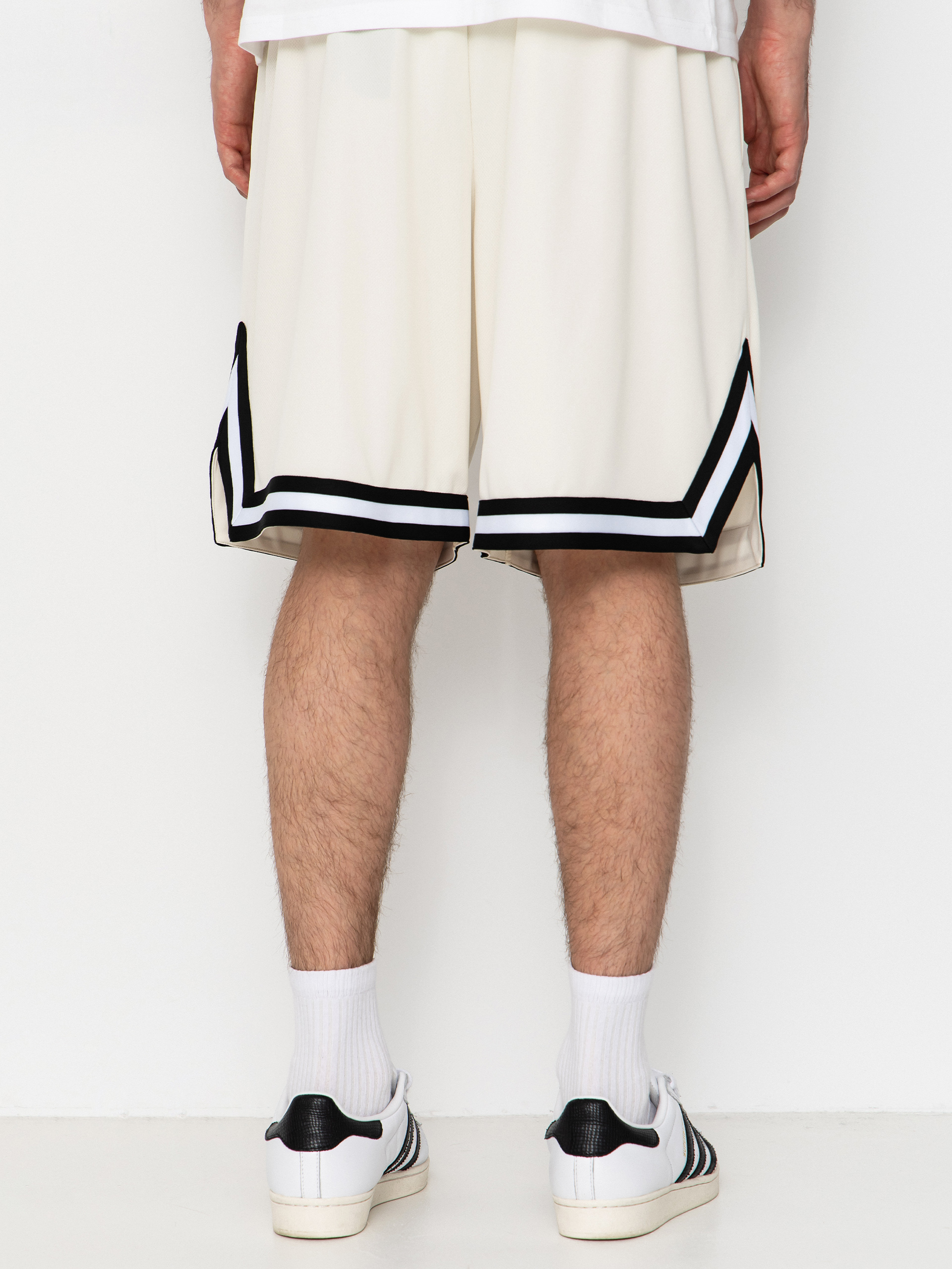 Къси панталони Karl Kani Small Signature Essential Mesh (off white)