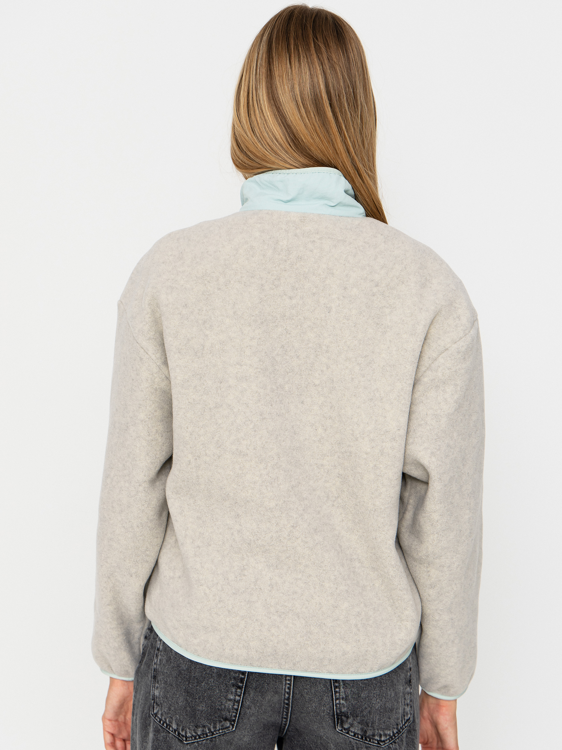 Дамски Поларени суитшърт Patagonia Synchilla (oatmeal heather w/thin ice)