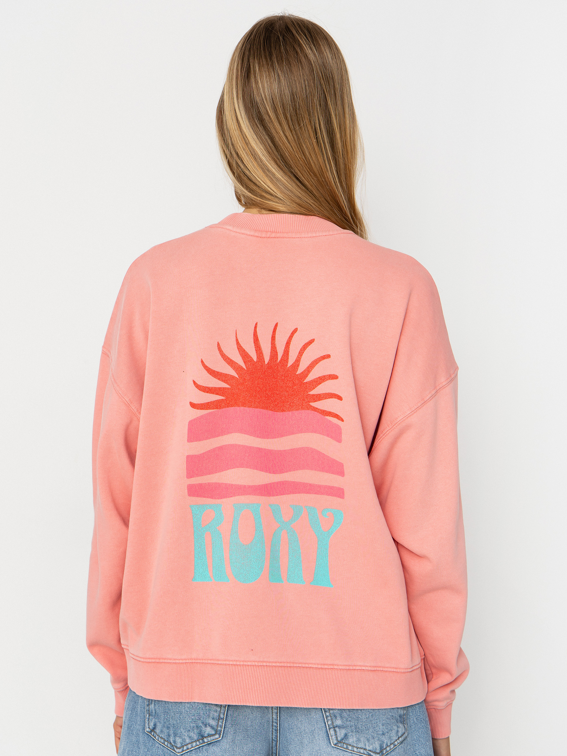 Суитшърт Roxy Lineup Oversized Wmn (plumeria)