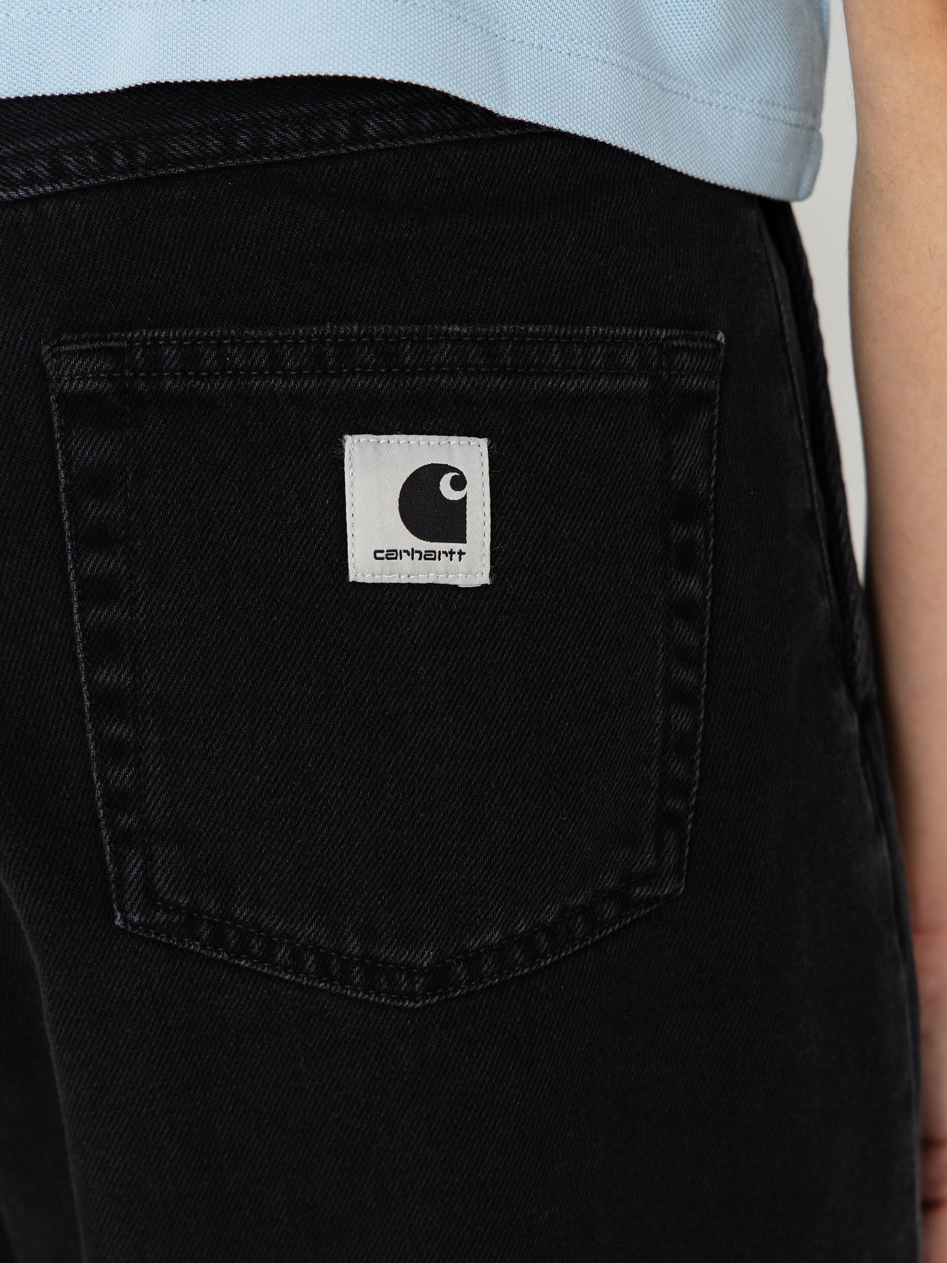 Къси панталони Carhartt WIP Alta Wmn (black stone washed)