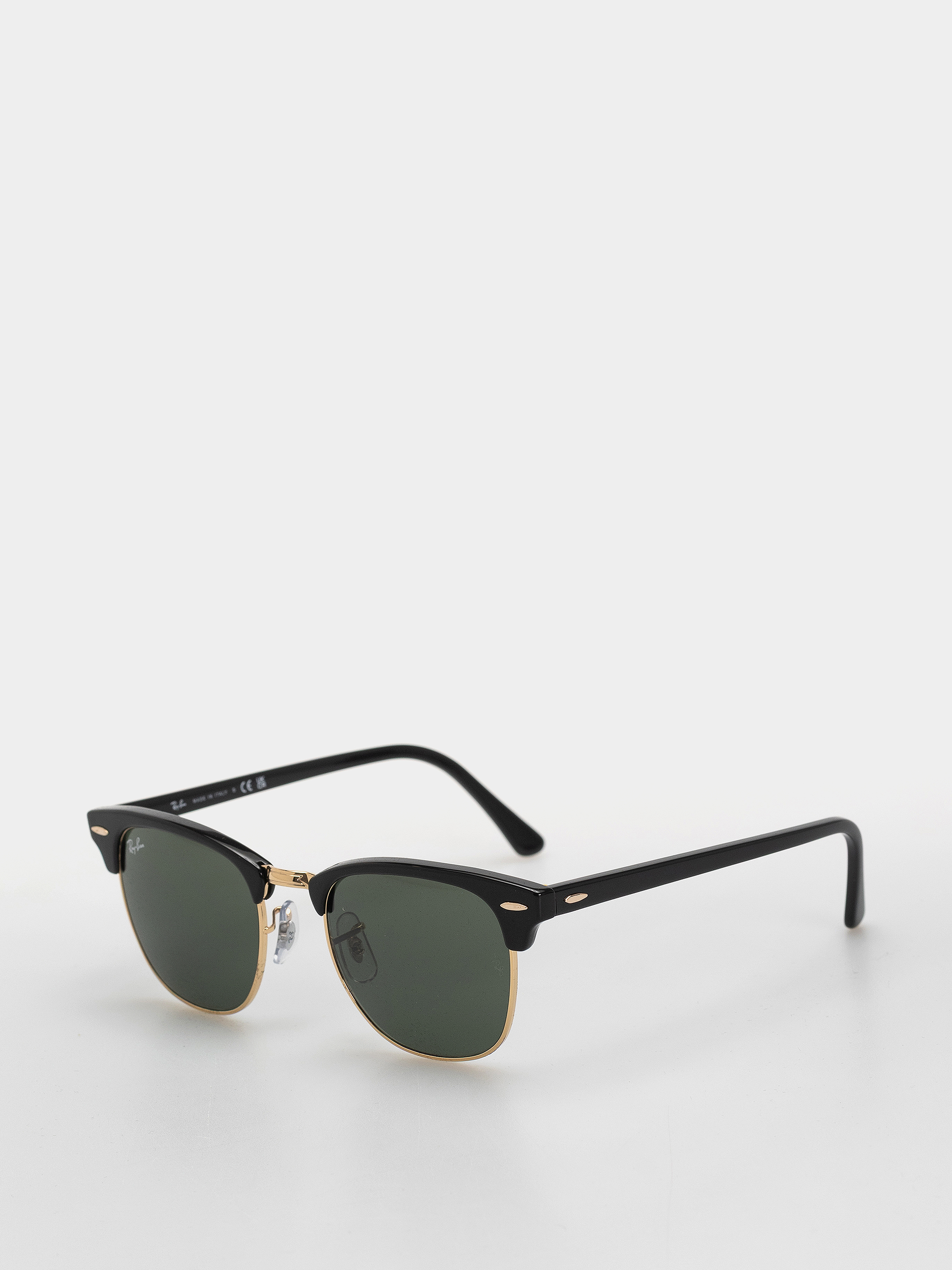 Слънчеви очила Ray-Ban Clubmaster Classic (polerowany czarno-złote/zielone g-15)