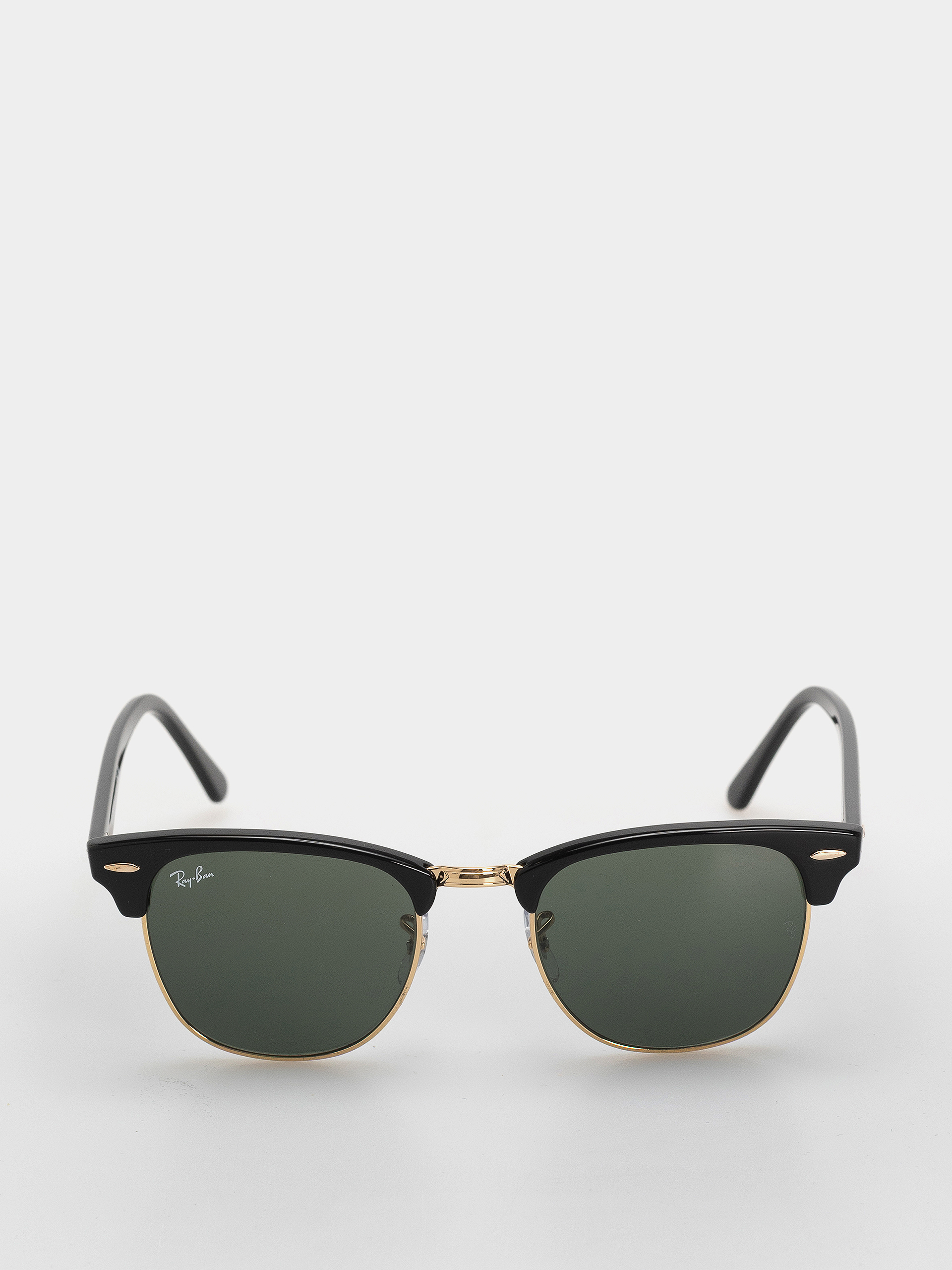 Слънчеви очила Ray-Ban Clubmaster Classic (polerowany czarno-złote/zielone g-15)