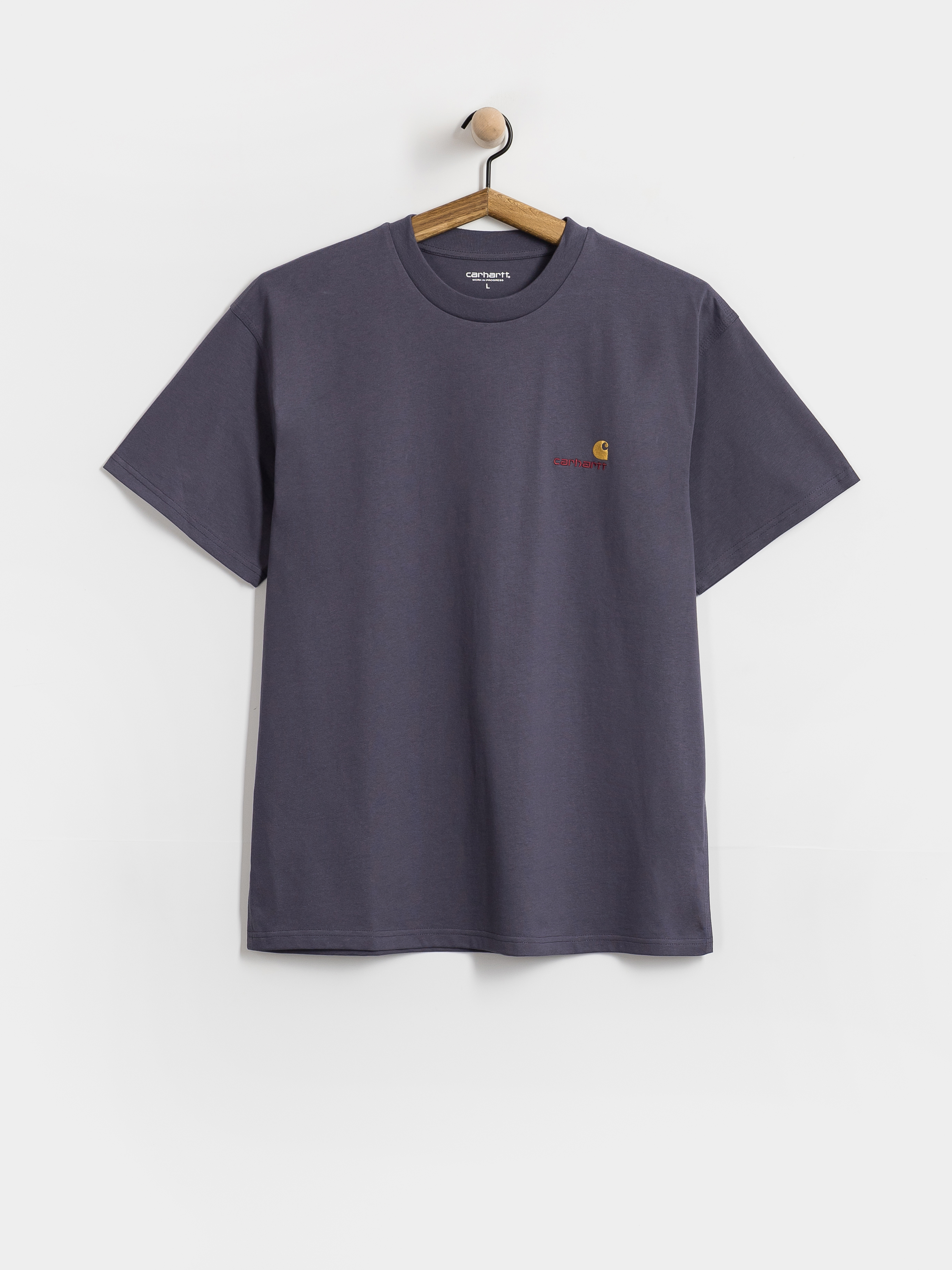 Тениска Carhartt WIP American Script (shady purple)