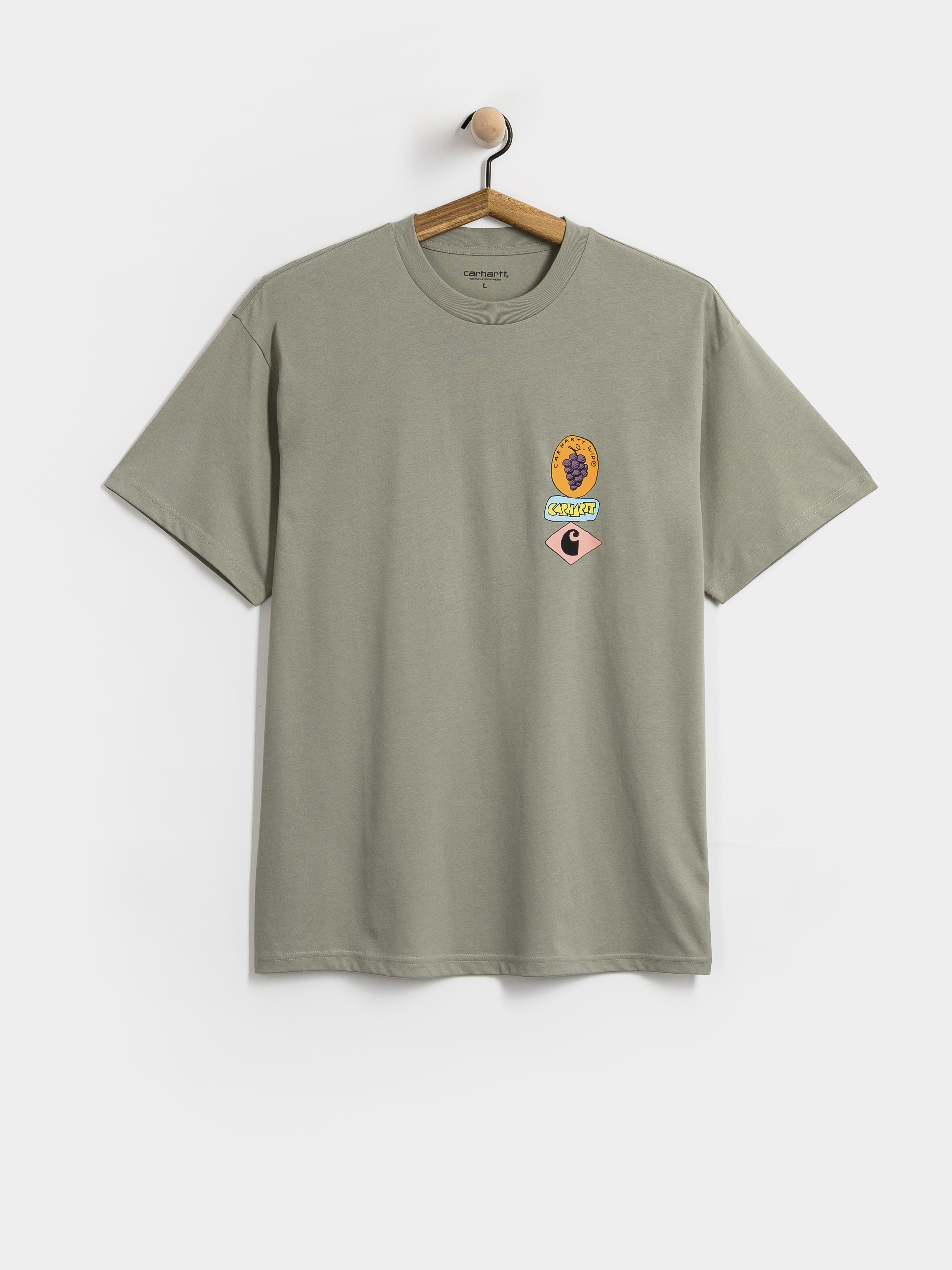 Тениска Carhartt WIP Stacked Grapes (shady green)