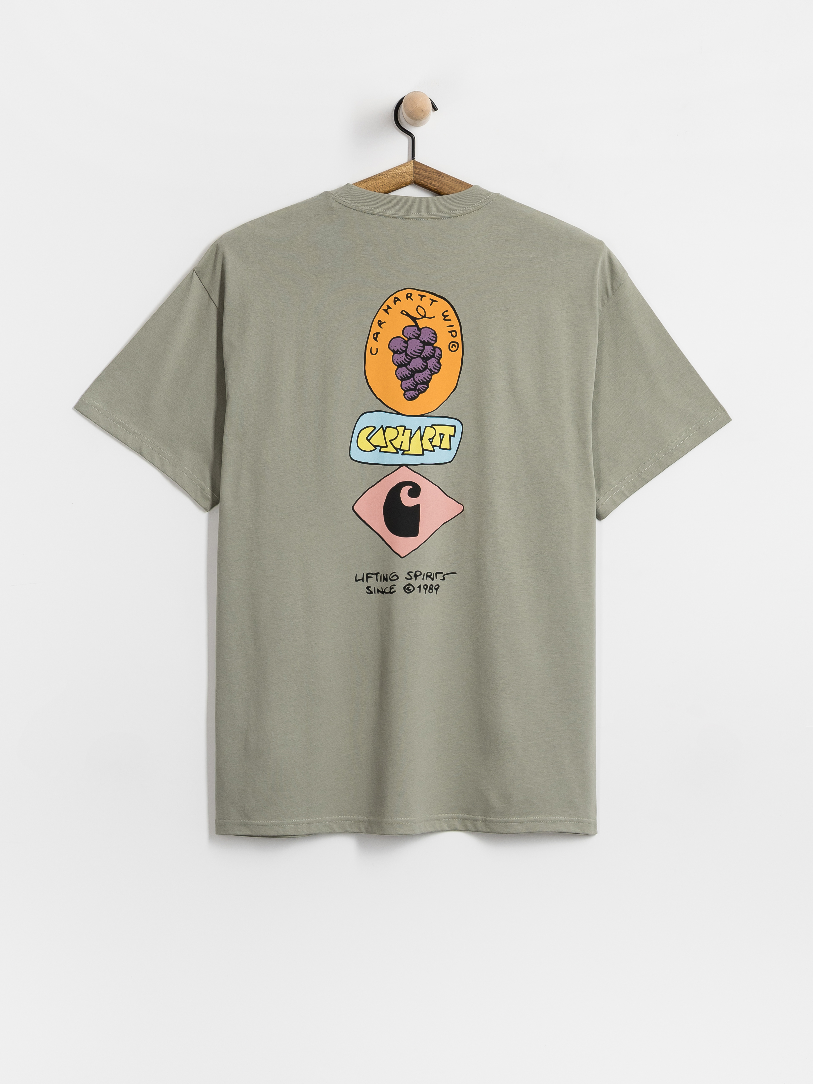 Тениска Carhartt WIP Stacked Grapes (shady green)