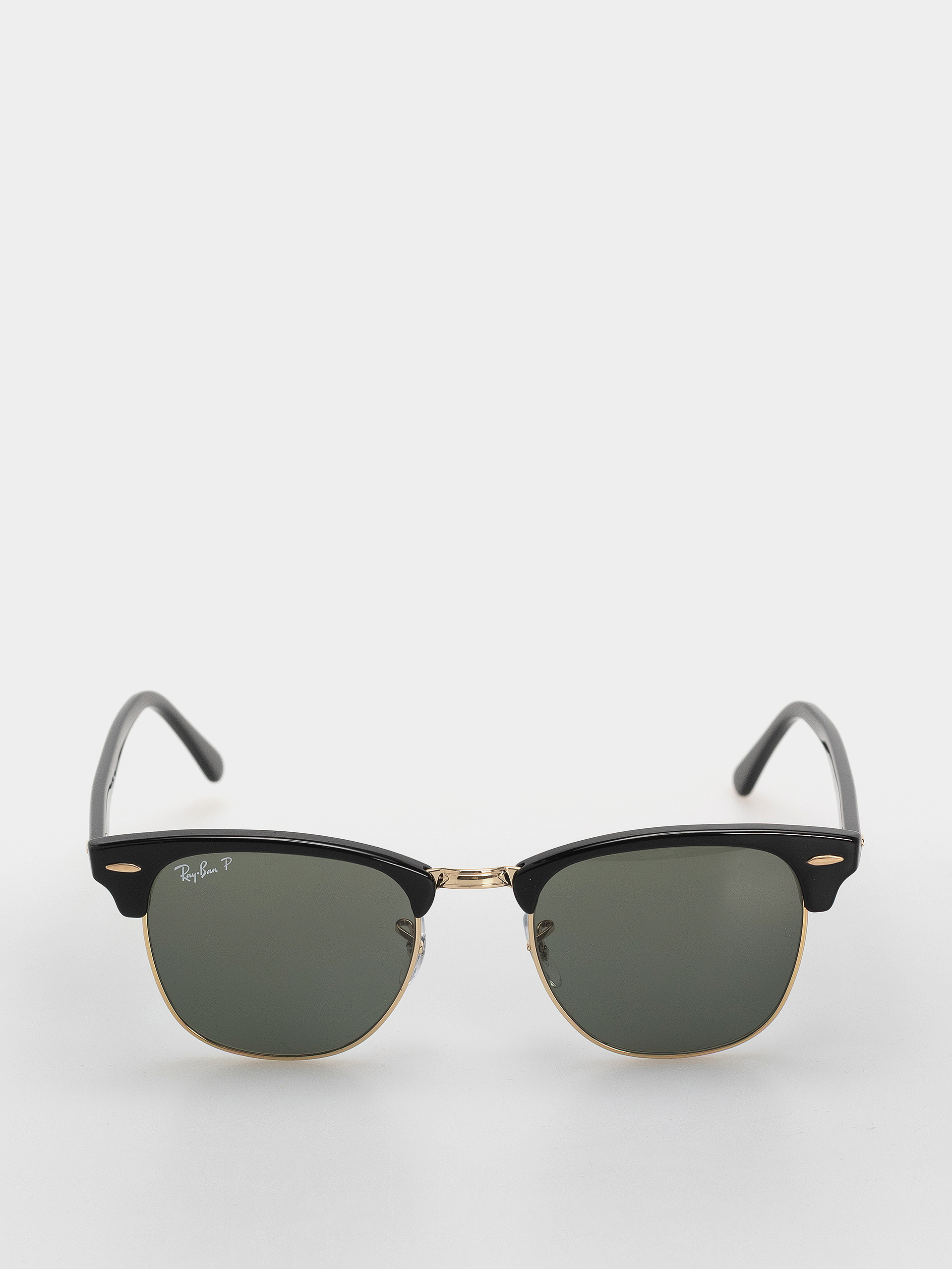 Слънчеви очила Ray-Ban Clubmaster Classic (polerowany czarny i złoty/zielony g-15 polaryzowany)