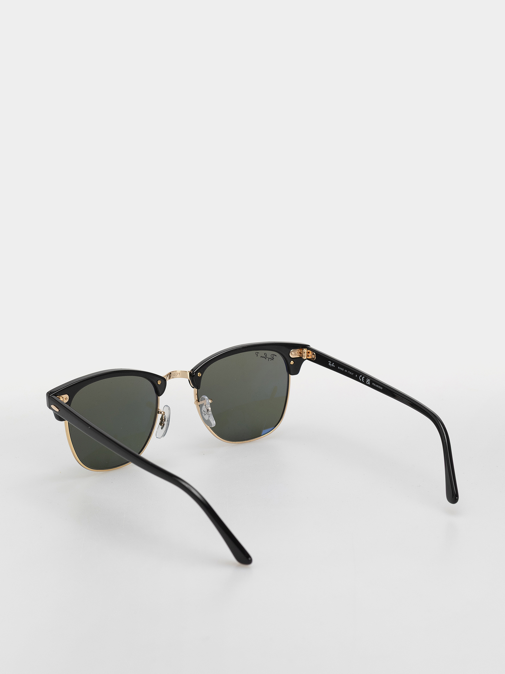 Слънчеви очила Ray-Ban Clubmaster Classic (polerowany czarny i złoty/zielony g-15 polaryzowany)