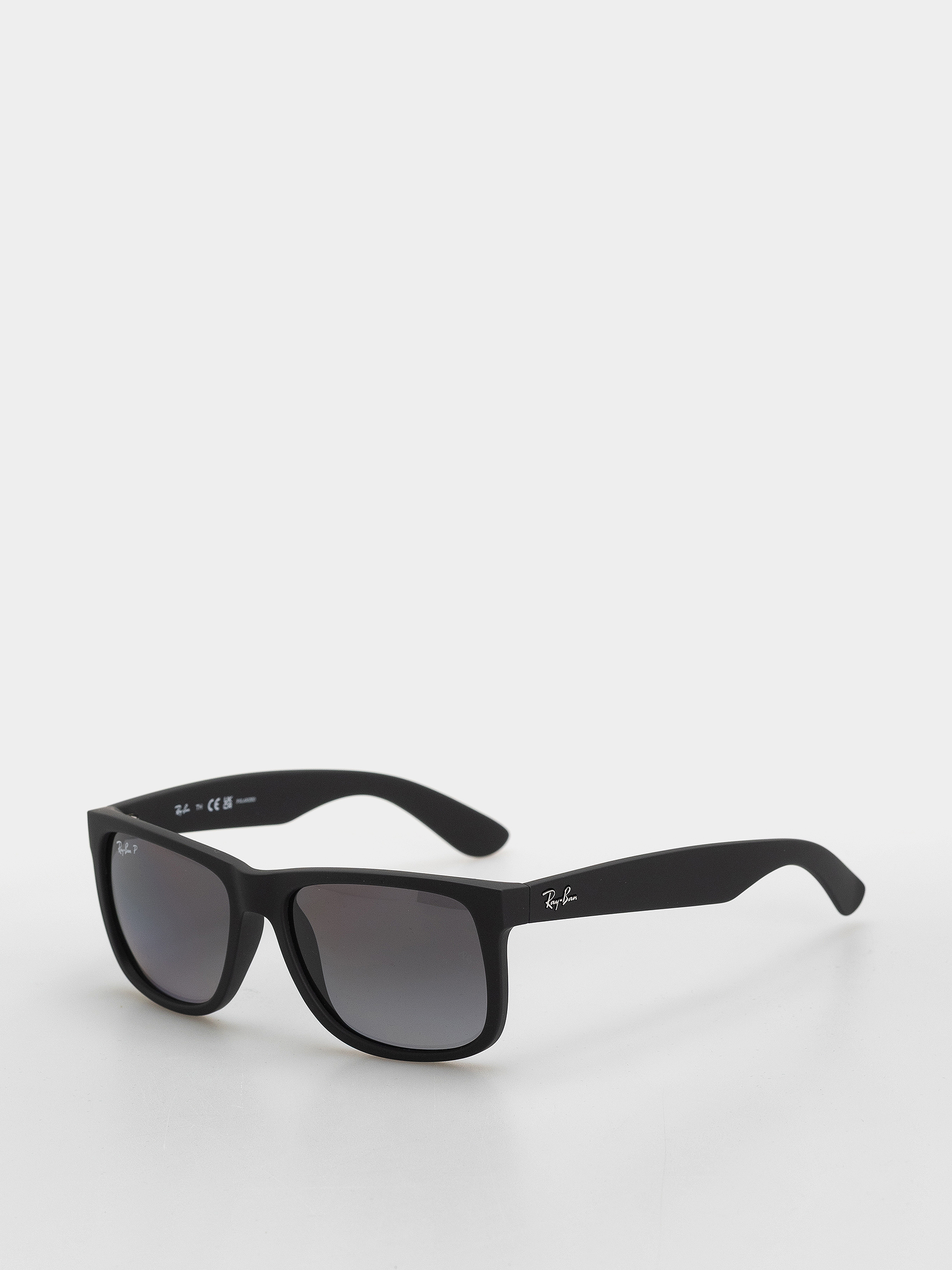 Слънчеви очила Ray-Ban Justin Classic (matowy guma czarny/polaryzacyjne jasnoszary)