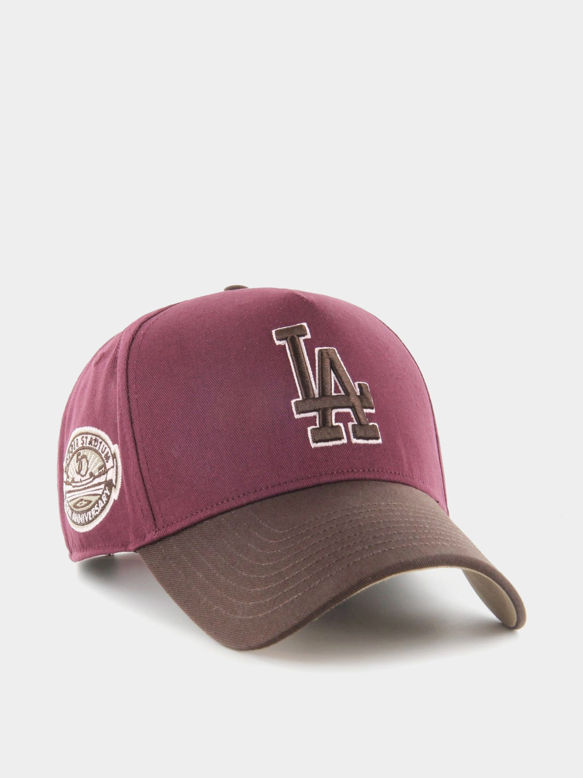 Шапка с козирка 47 Brand MLB Los Angeles Dodgers Sure Shot Cotton MVP (dark maroon)