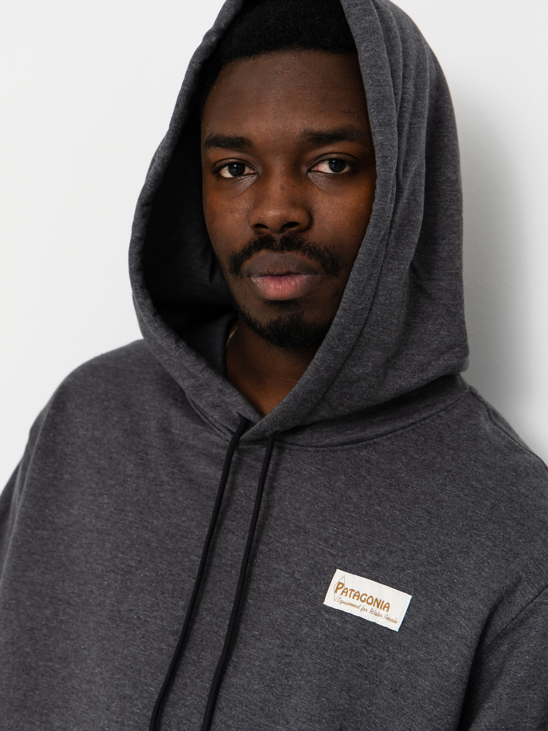 Суитшърт с качулка Patagonia Lightweight Water People Sets Wildrise HD (ink black)
