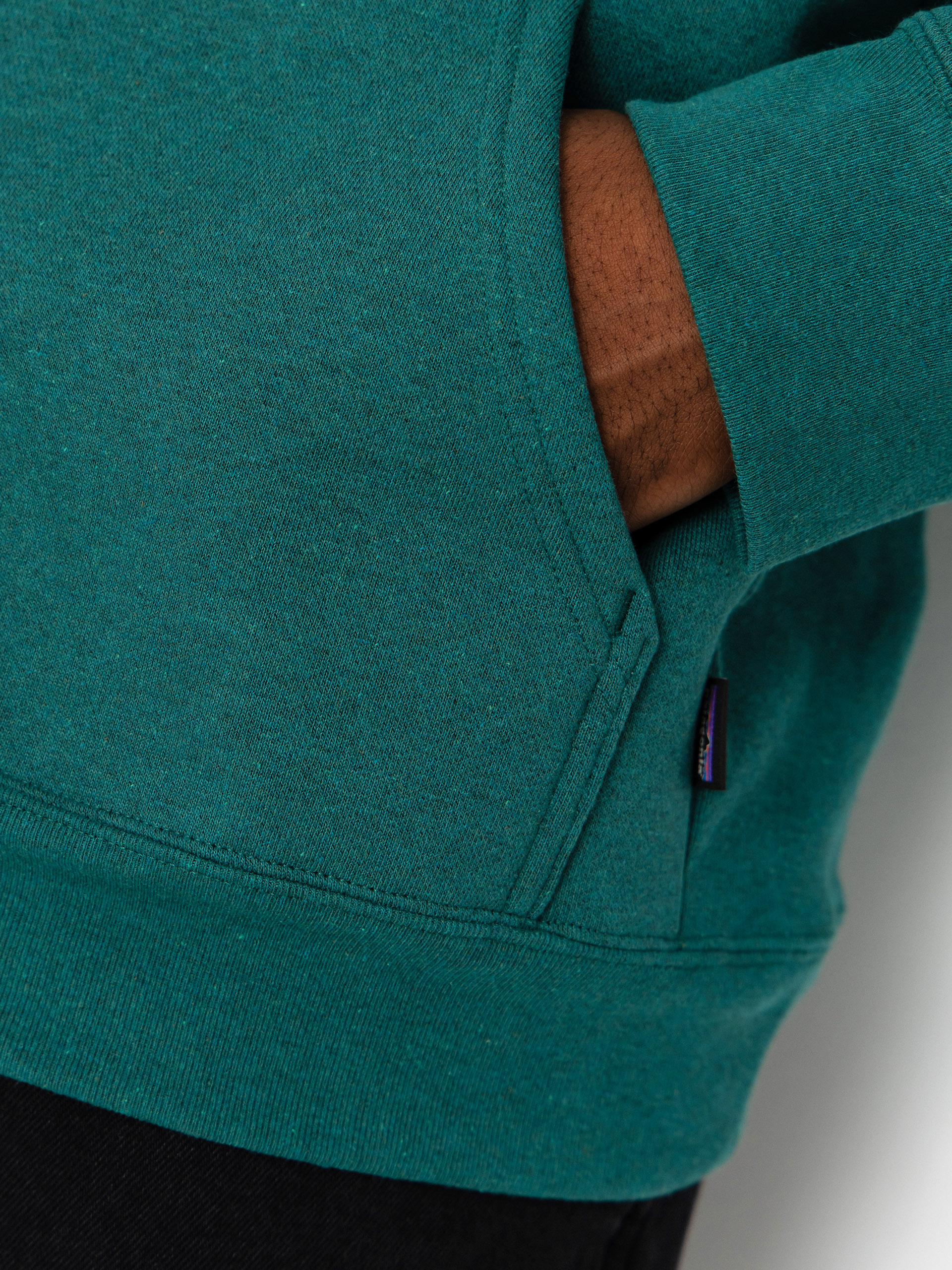 Суитшърт с качулка Patagonia P 6 Label Uprisal HD (gem green)