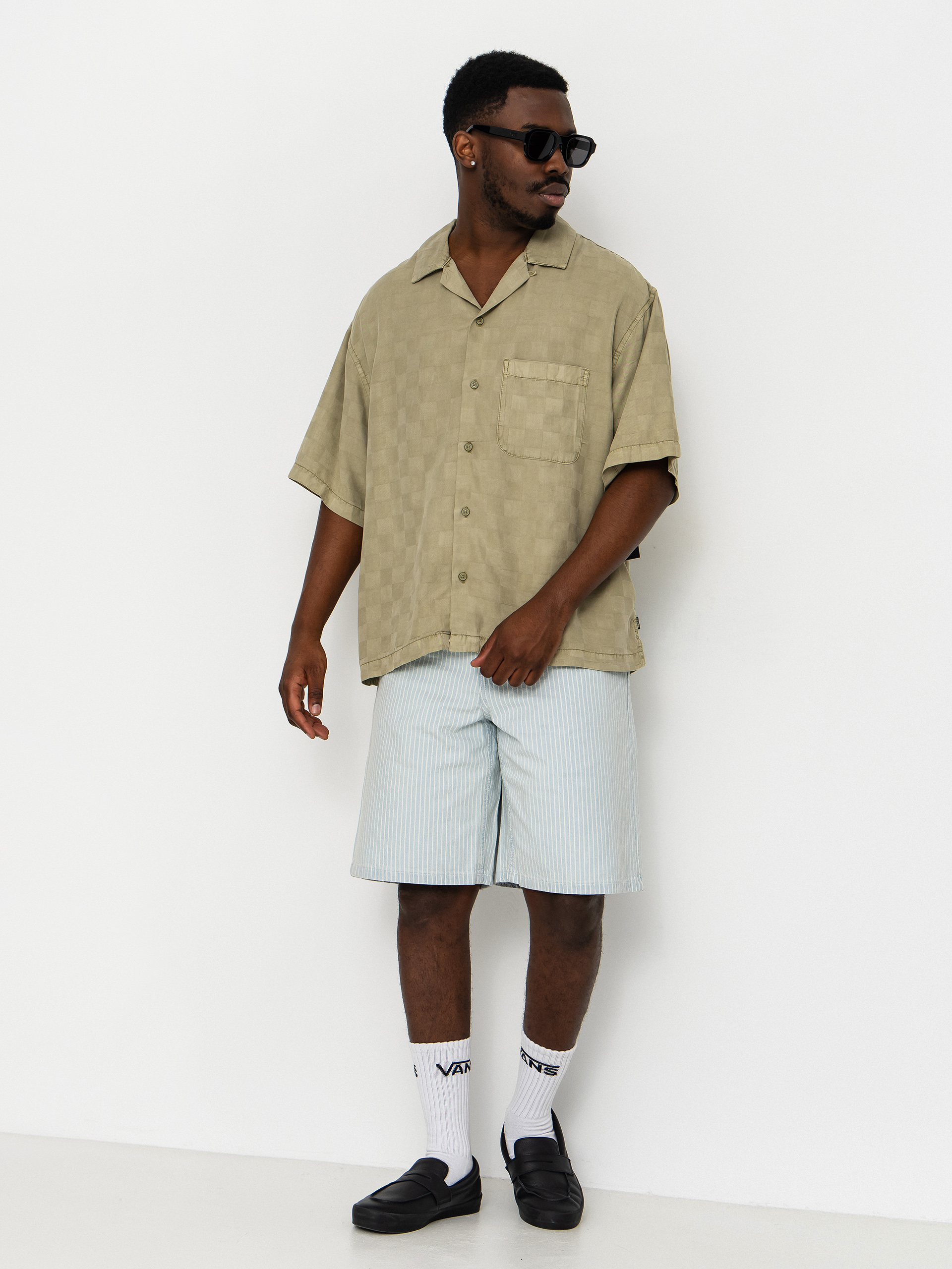 Риза Vans Van Doren Tencel Check Camp (soft sage)