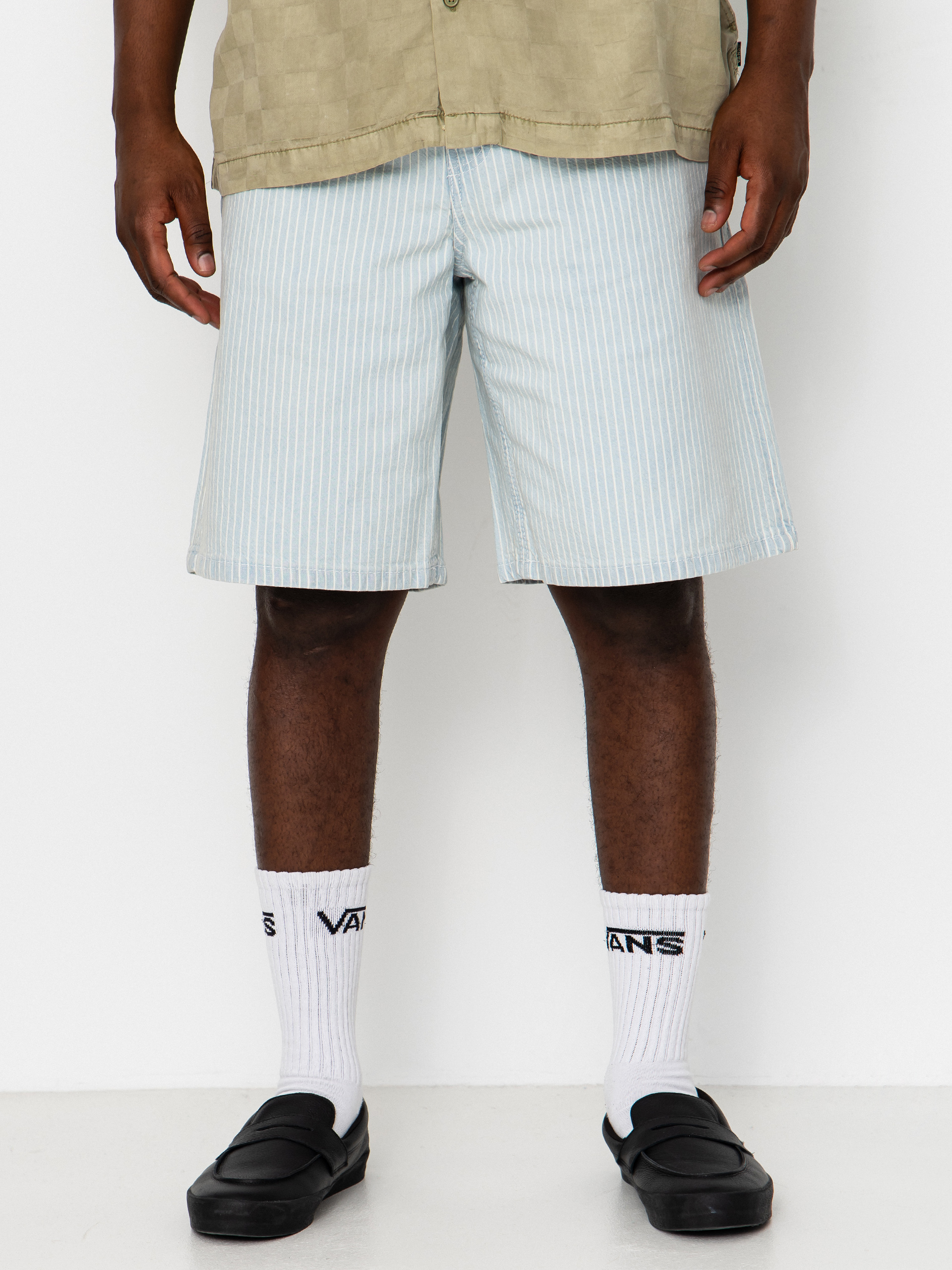 Къси панталони Vans Check 5 Baggy Striped Denim