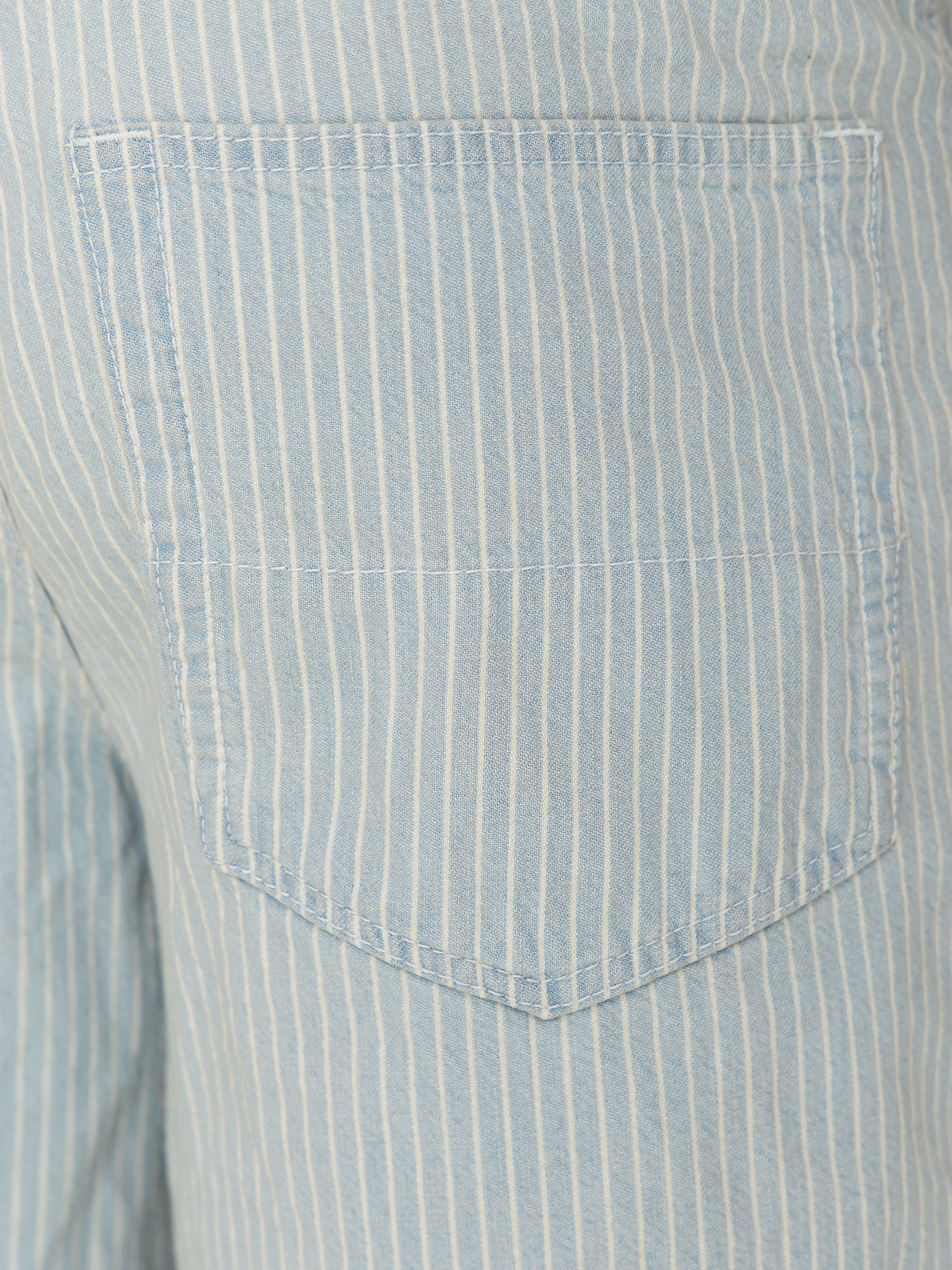 Къси панталони Vans Check 5 Baggy Striped Denim (blue ice stripe)