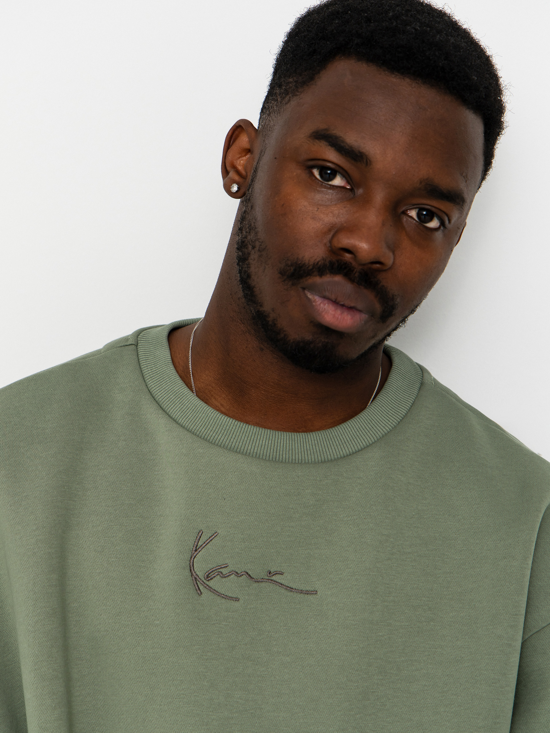 Суитшърт Karl Kani Small Signature Essential (green)