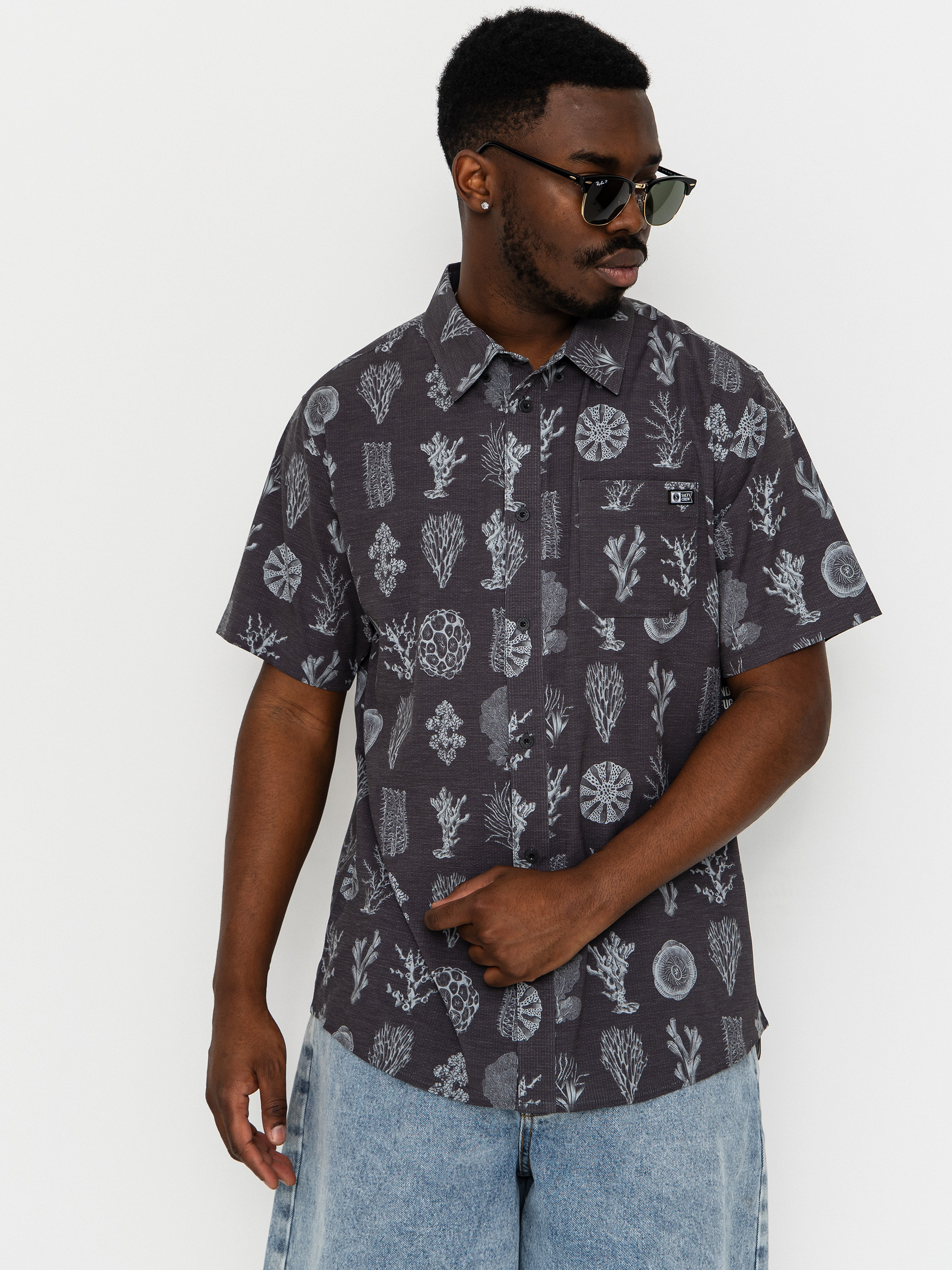Риза Salty Crew Breezer Perf Button Up (phantom)
