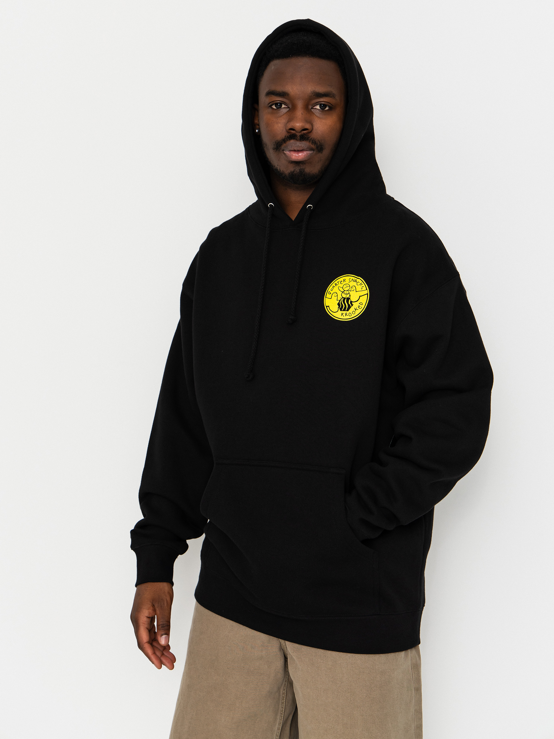 Суитшърт Krooked X Quarter Snacks Snackman (black)