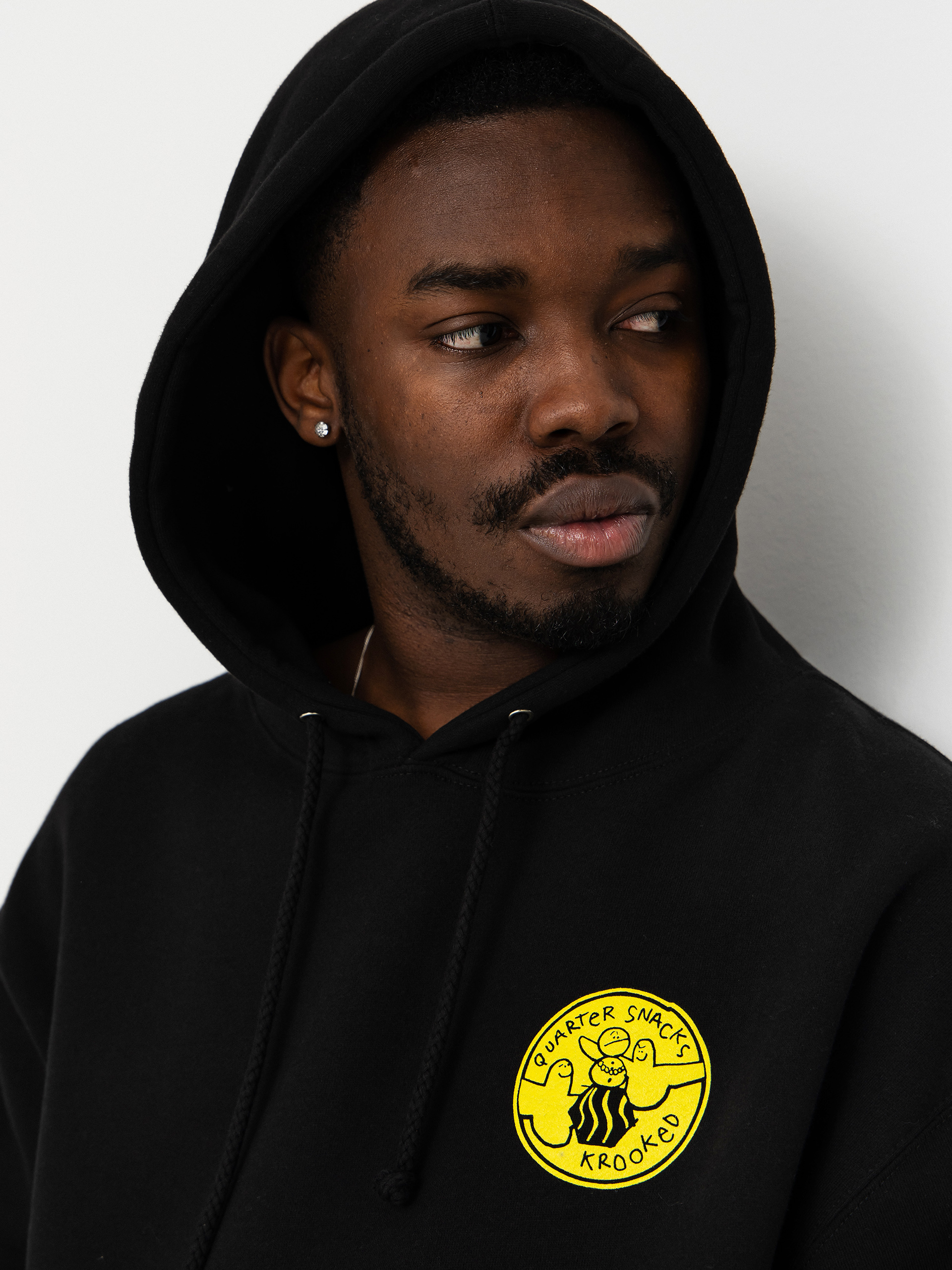 Суитшърт Krooked X Quarter Snacks Snackman (black)