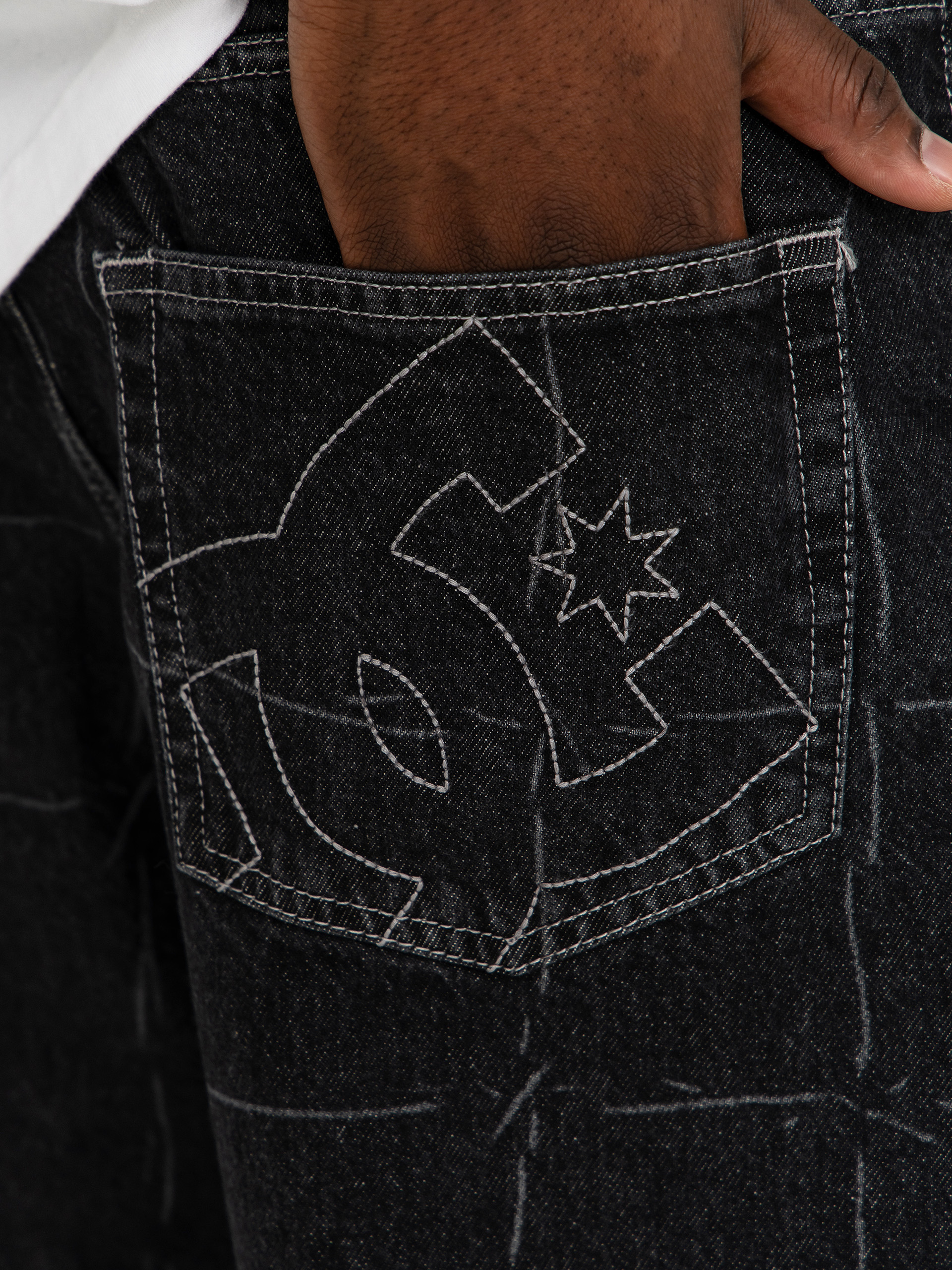 Къси панталони DC Baggy Denim (wired 32 black)