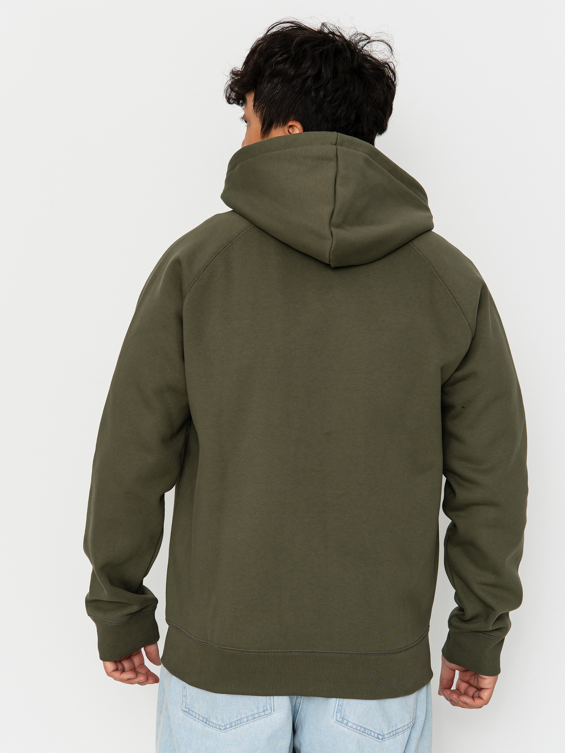 Суитшърт с качулка Carhartt WIP Chase ZHD (leaf/gold)