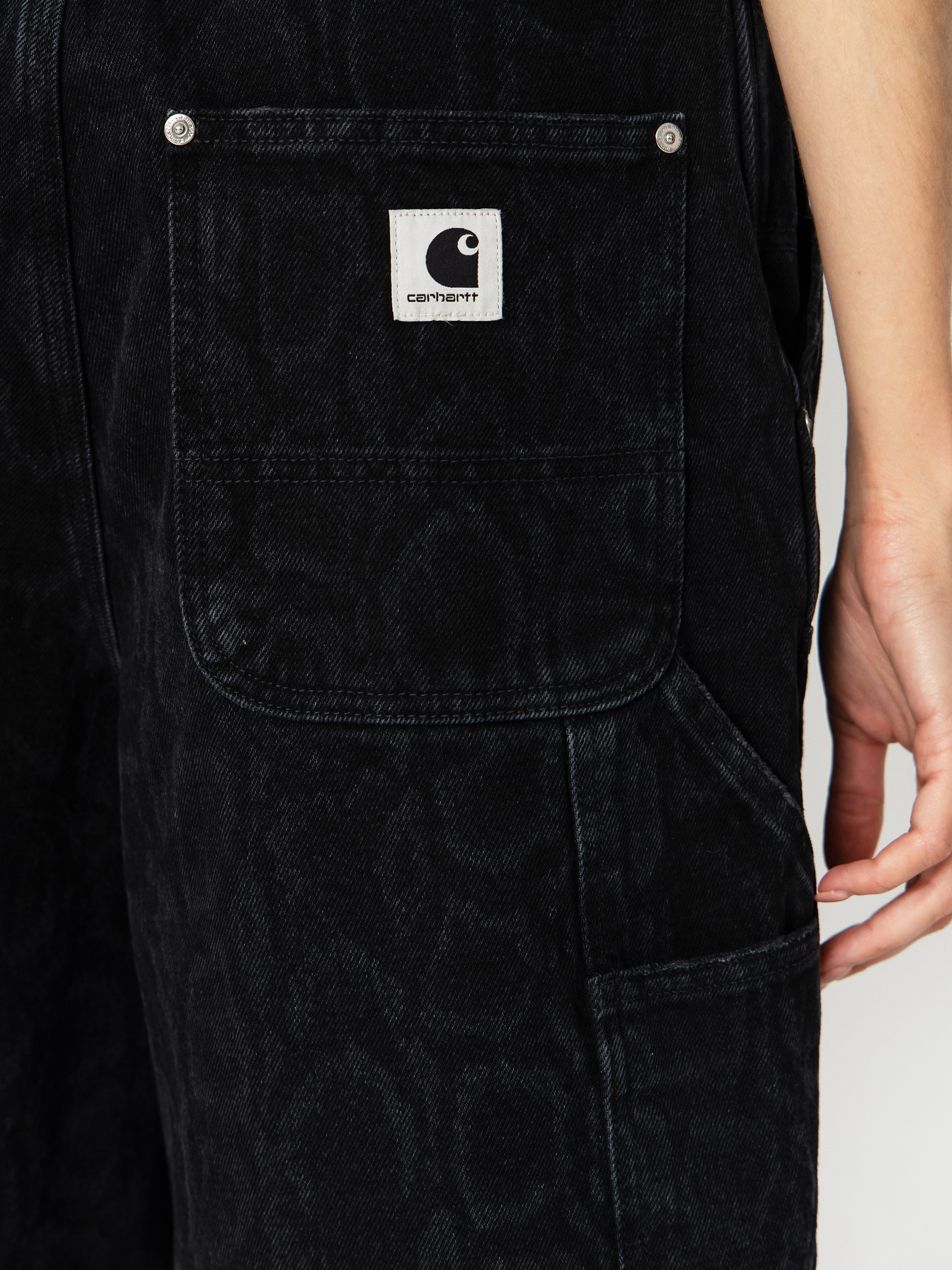 Къси панталони Carhartt WIP Snake Nixon Double Knee Wmn (snake camo/black)