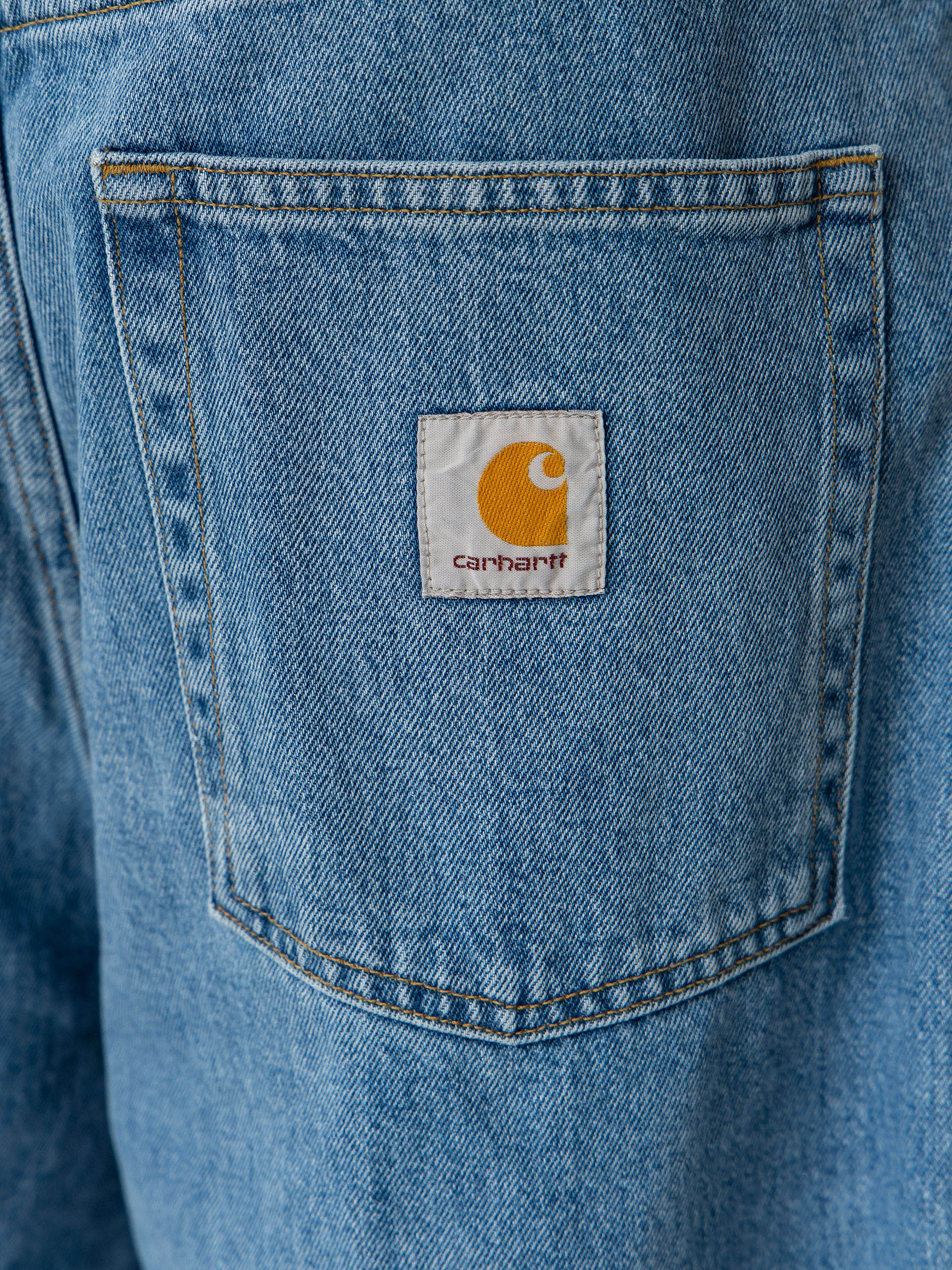 Къси панталони Carhartt WIP Brandon (blue stone bleached)