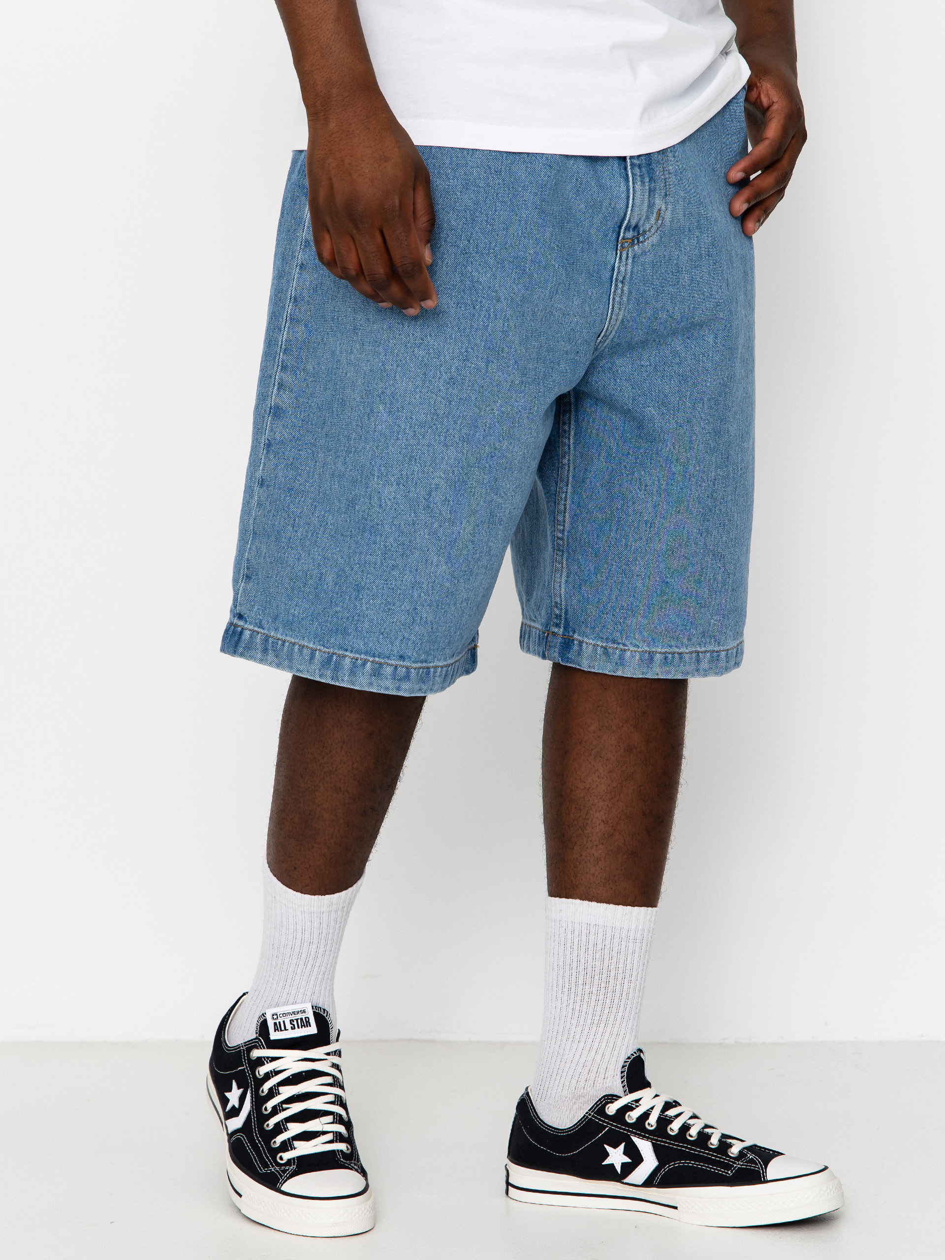 Къси панталони Carhartt WIP Brandon (blue stone bleached)
