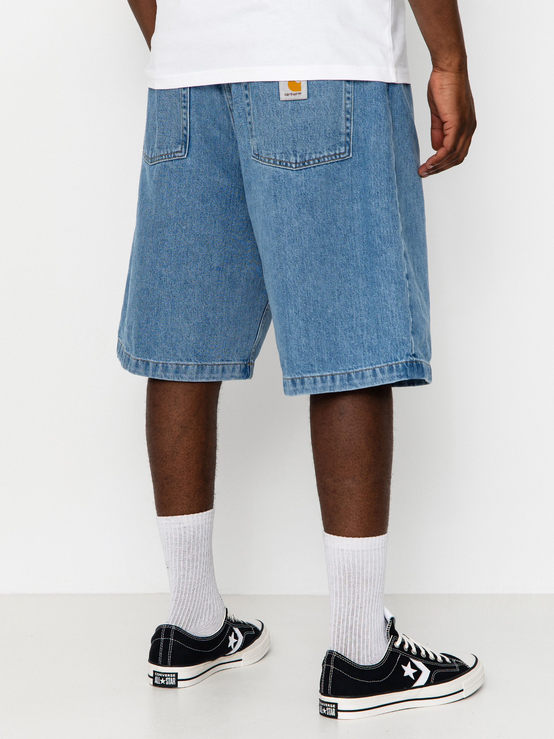 Къси панталони Carhartt WIP Brandon (blue stone bleached)
