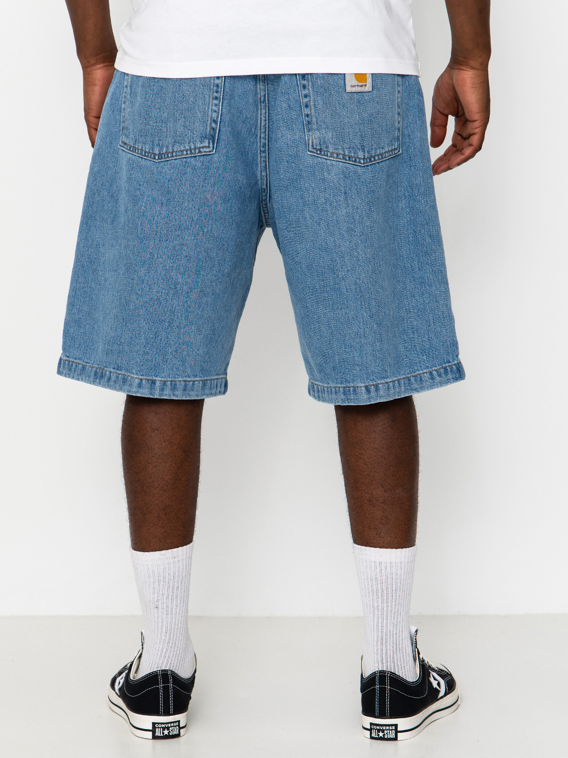 Къси панталони Carhartt WIP Brandon (blue stone bleached)