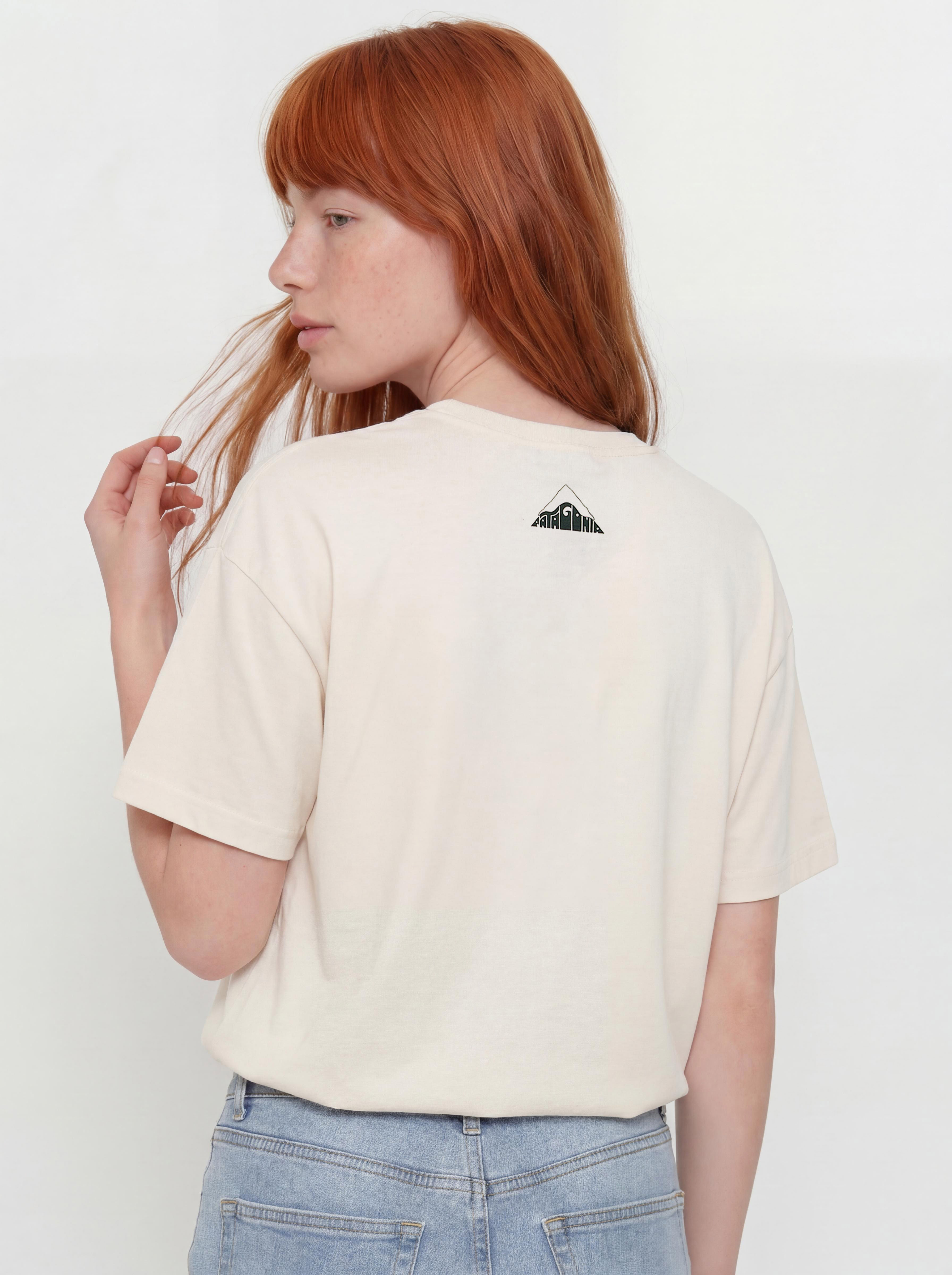 Тениска Patagonia Oversized Driftways Organic Wmn (undyed natural)