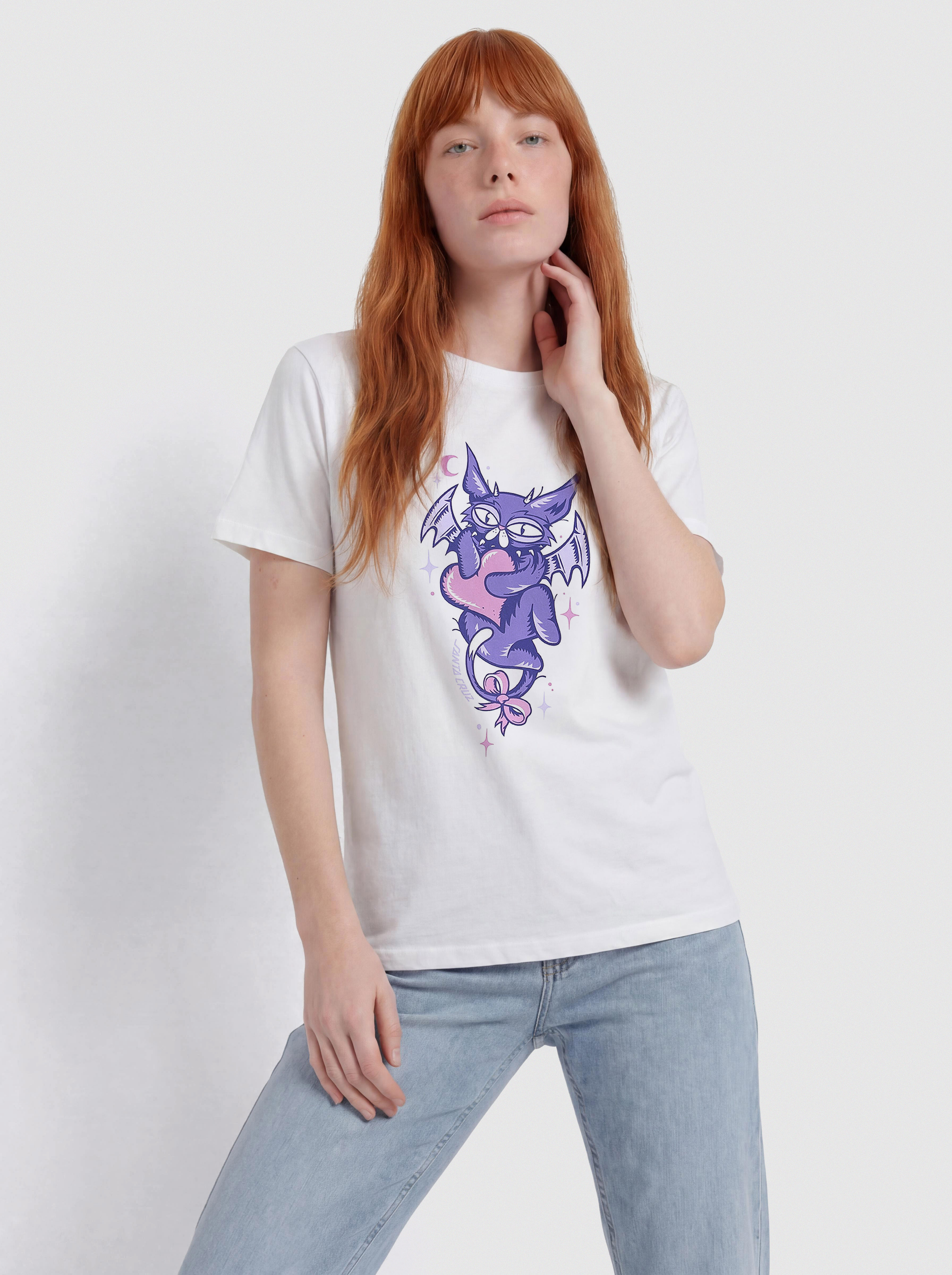 Тениска Santa Cruz Night Critter Front Wmn (white)