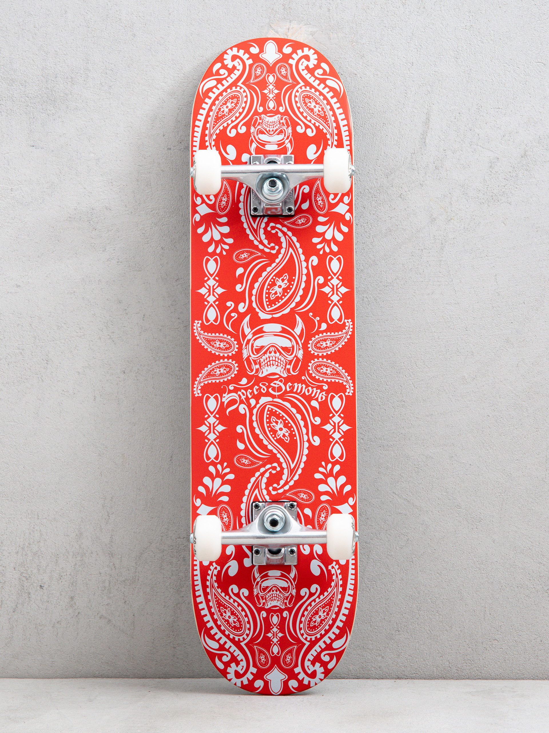Скейтборд Speed Demons Bandana (red/white)