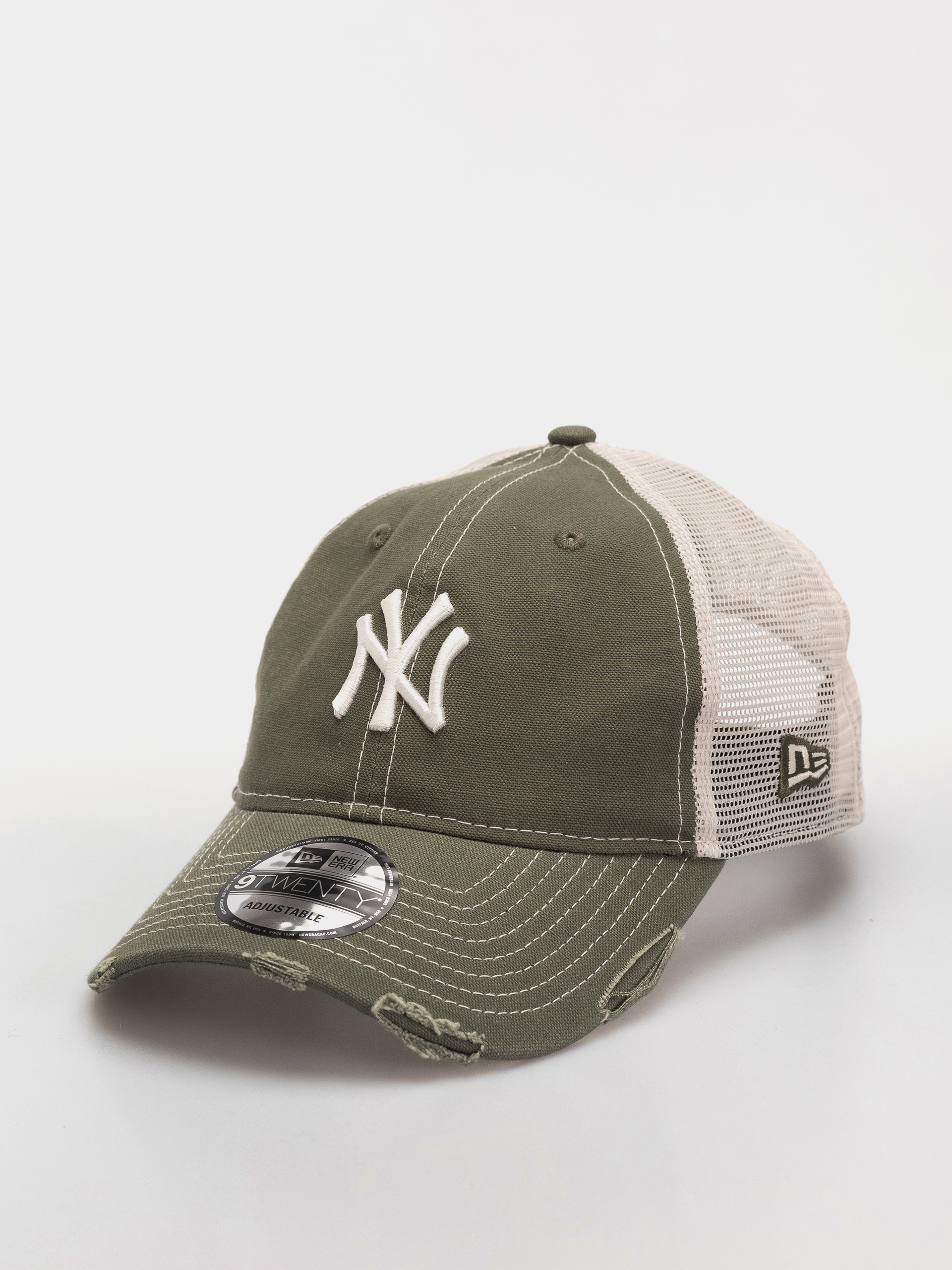 Шапка с козирка New Era Cotton Canv 9Twenty Trucker New York Yankees (olive)