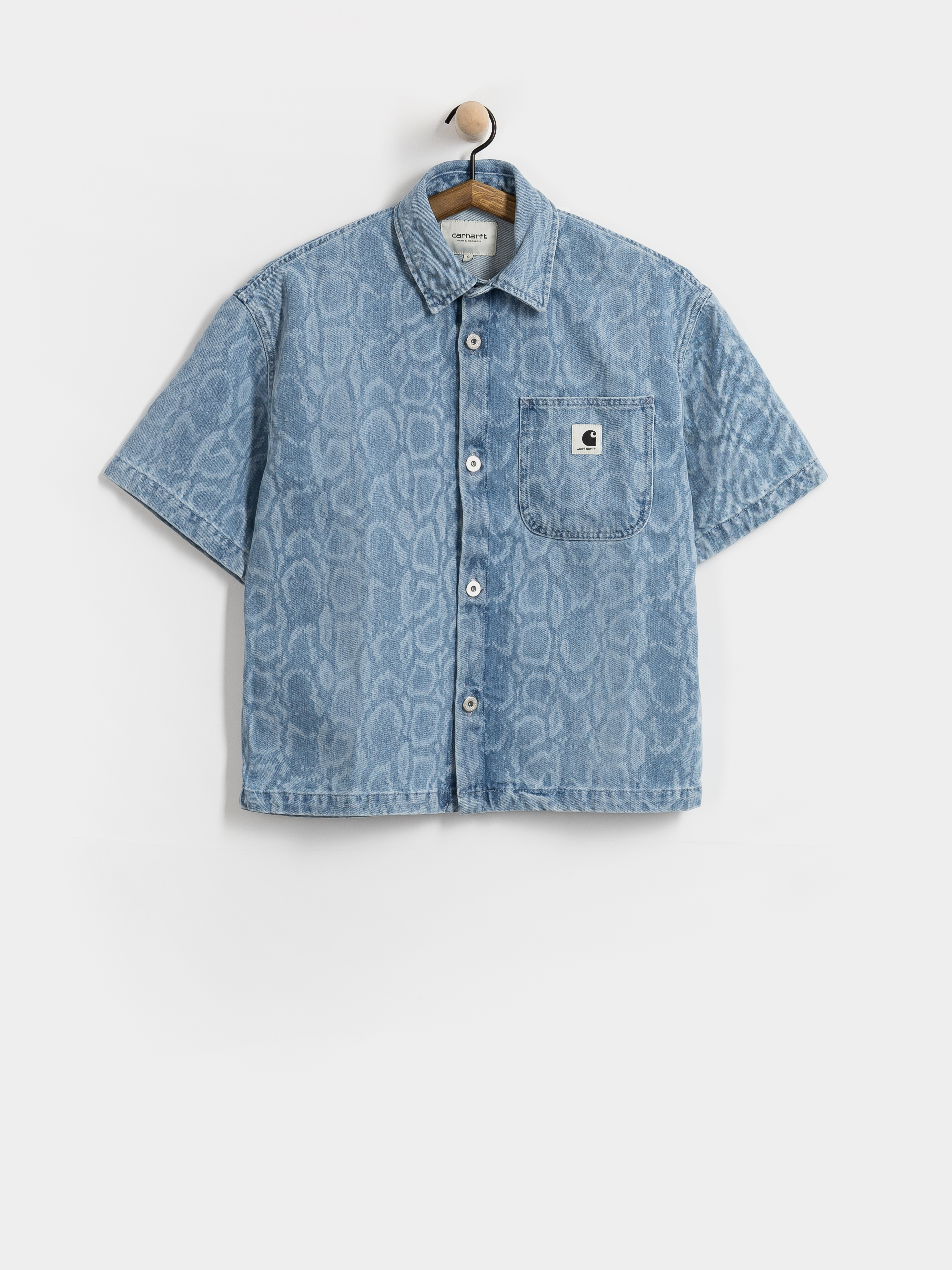 Риза Carhartt WIP Snake Lovilia Wmn (snake camo blue)
