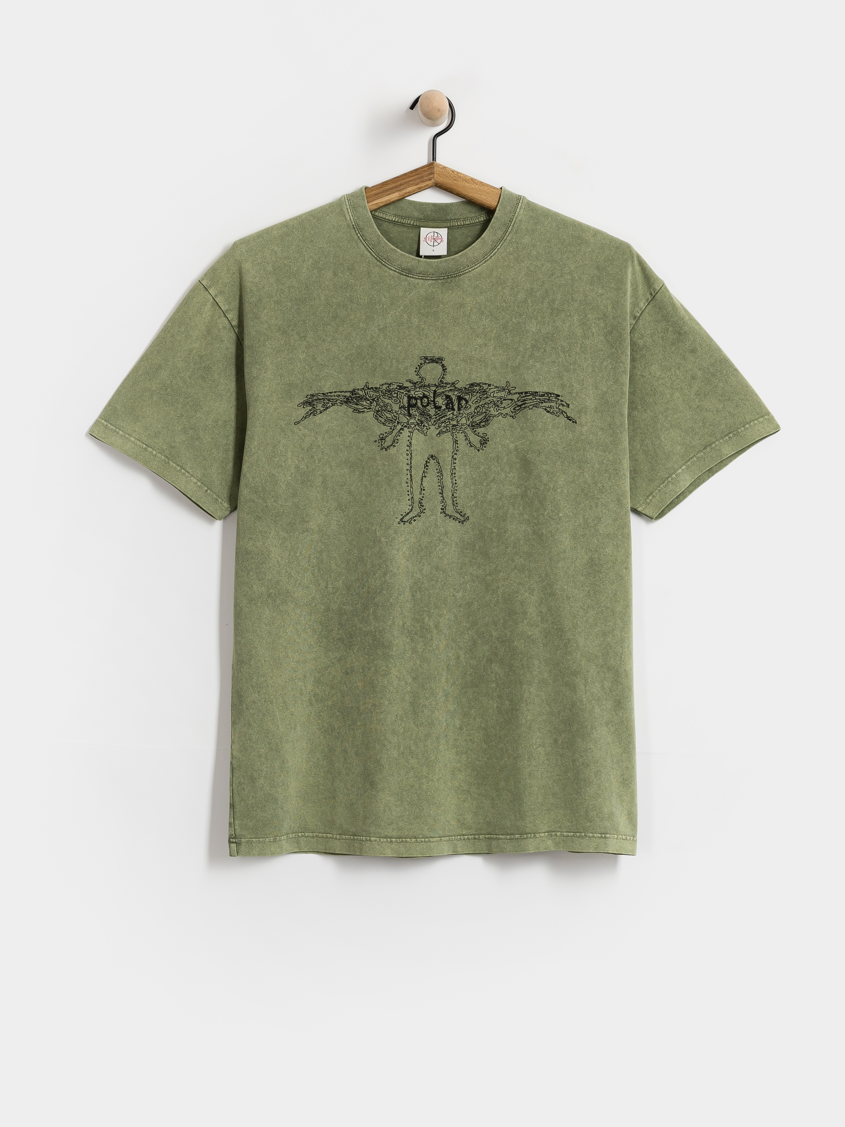 Тениска Polar Skate Acid Soul (army green)