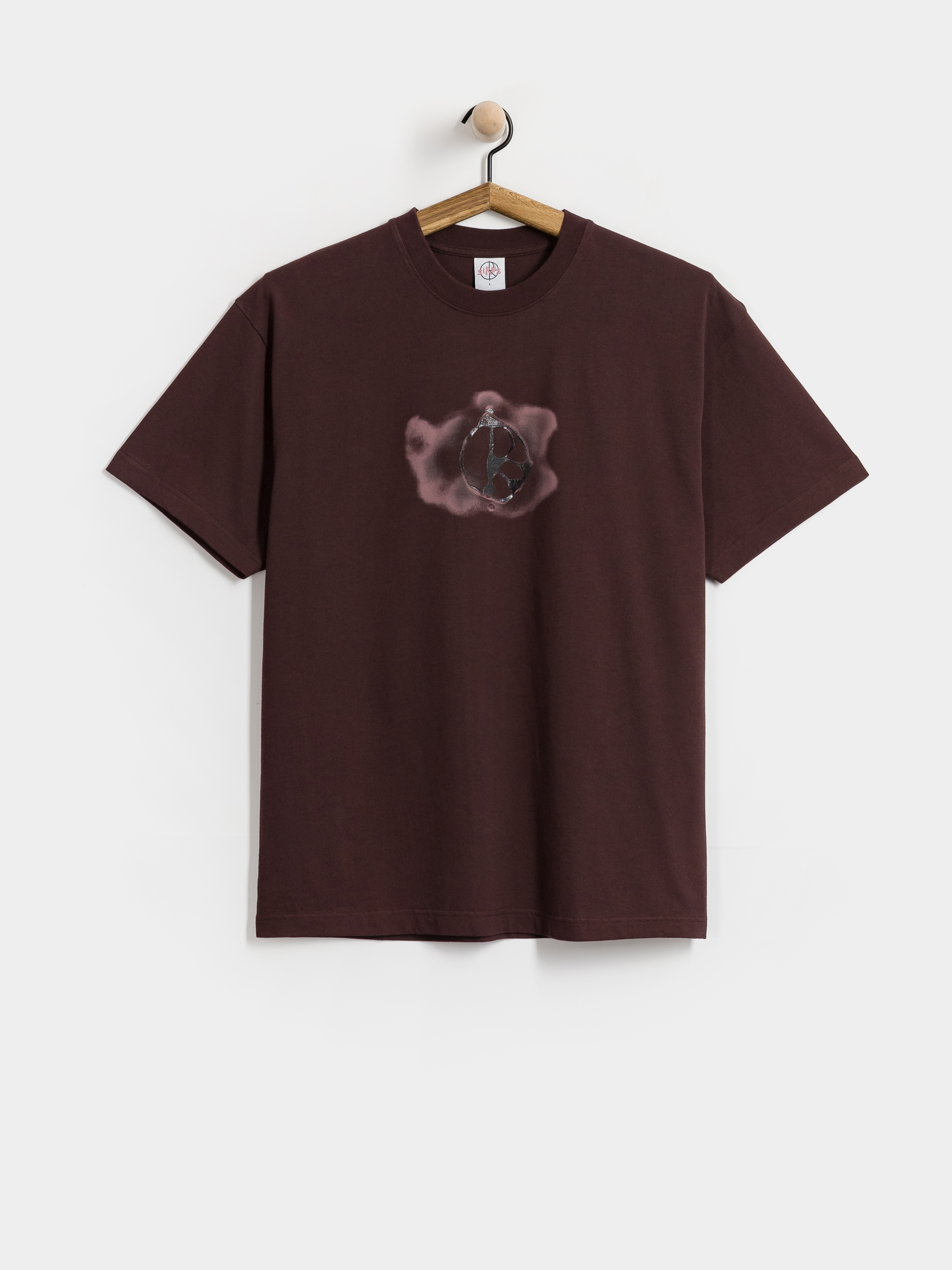Тениска Polar Skate Metal Logo (washed bordeaux)