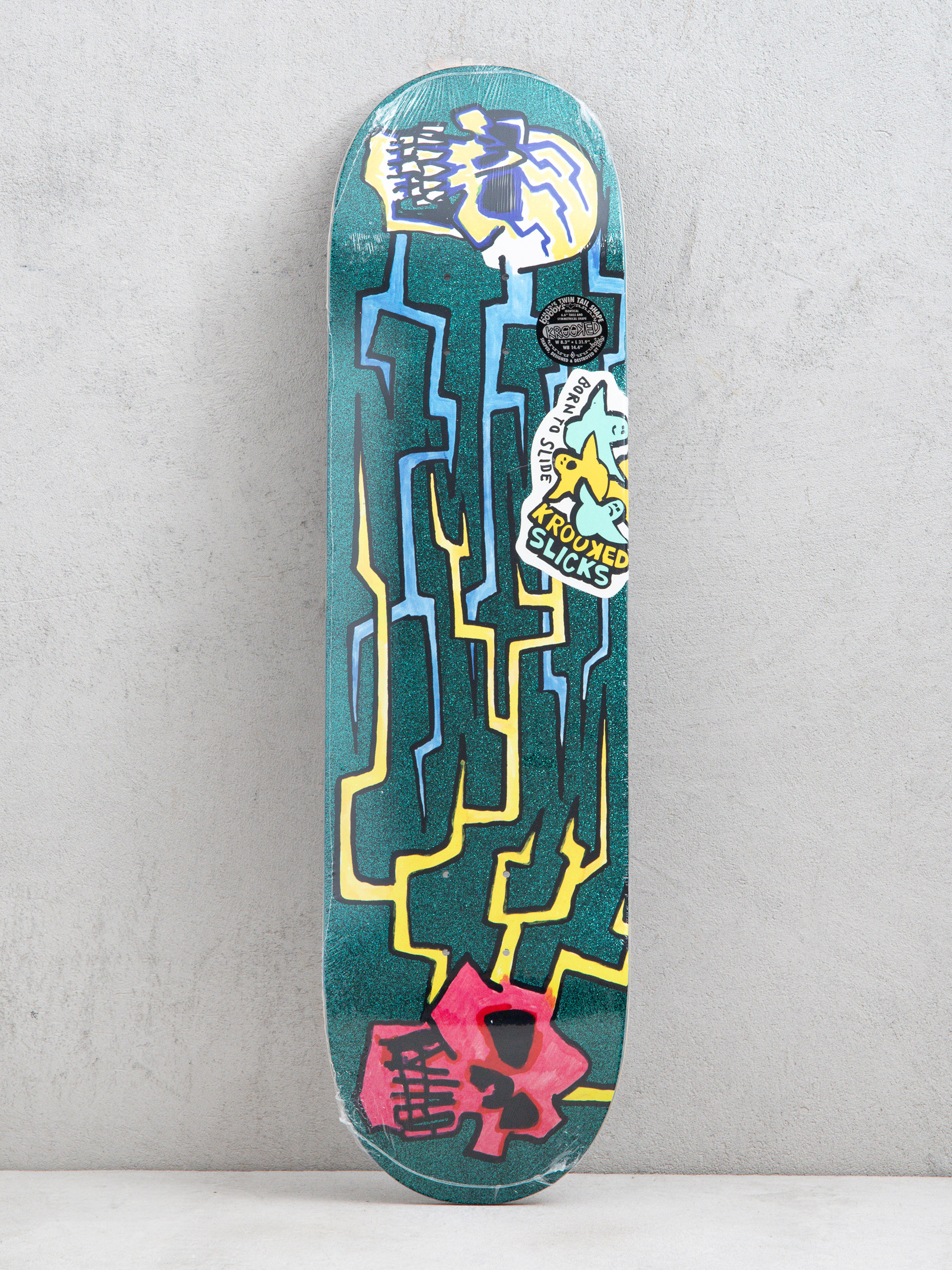 Дъска Krooked Worrest Skulls And Bolts Slick